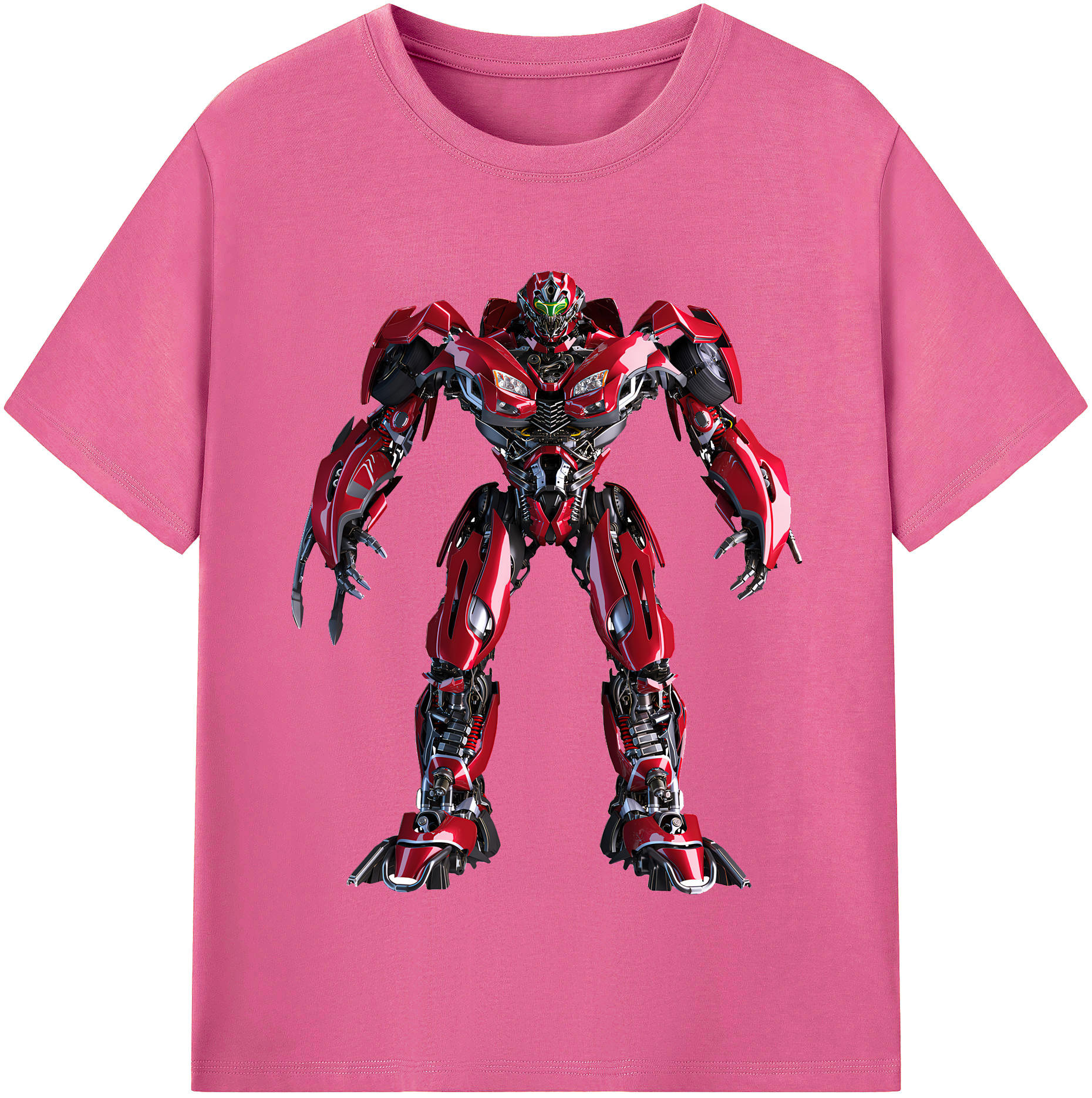 （画像用） Transformers トランスフォーマー レディースカジュアルプリントTシャツ（綿100％）