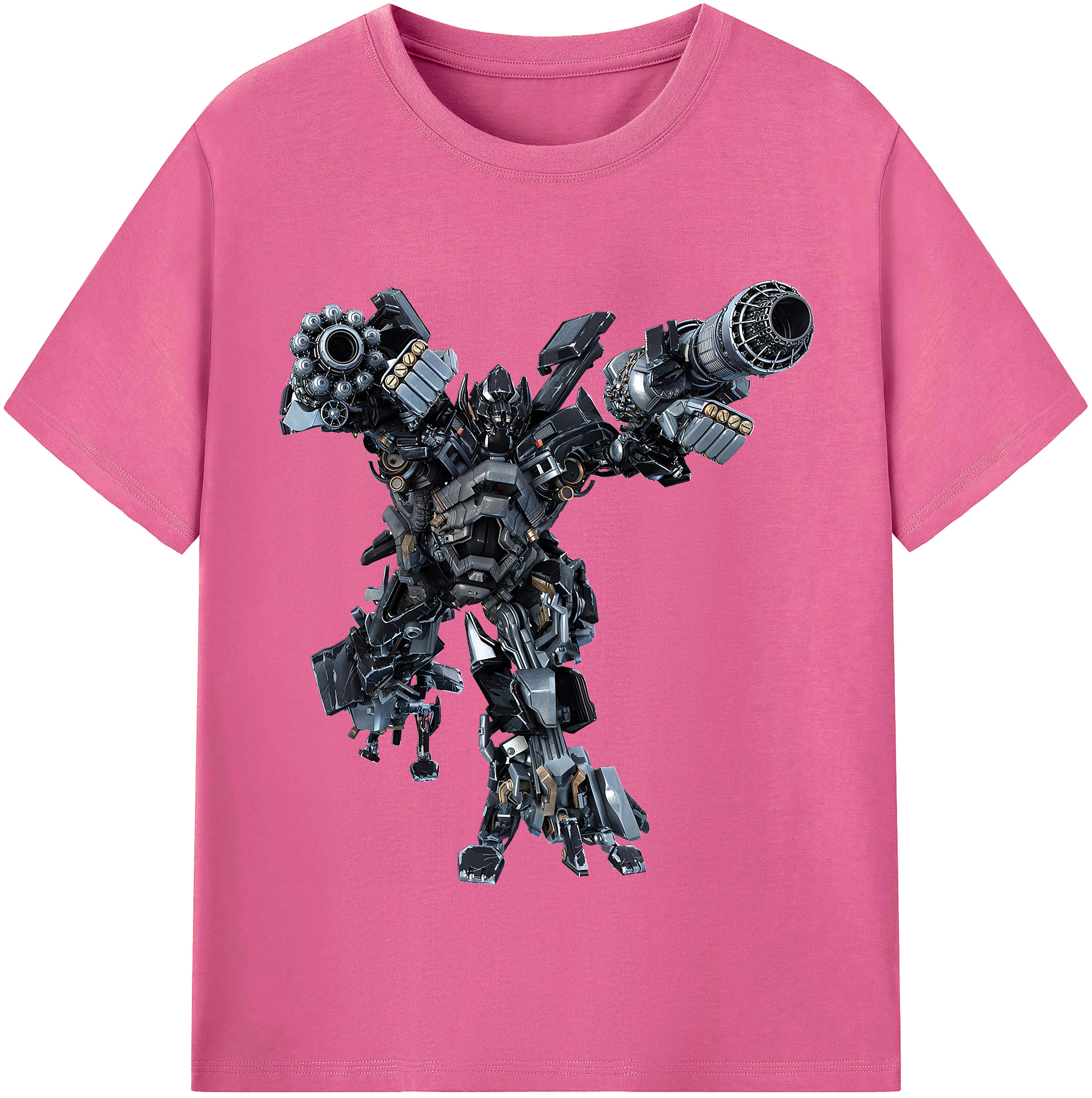 （画像用） Transformers トランスフォーマー レディースカジュアルプリントTシャツ（綿100％）
