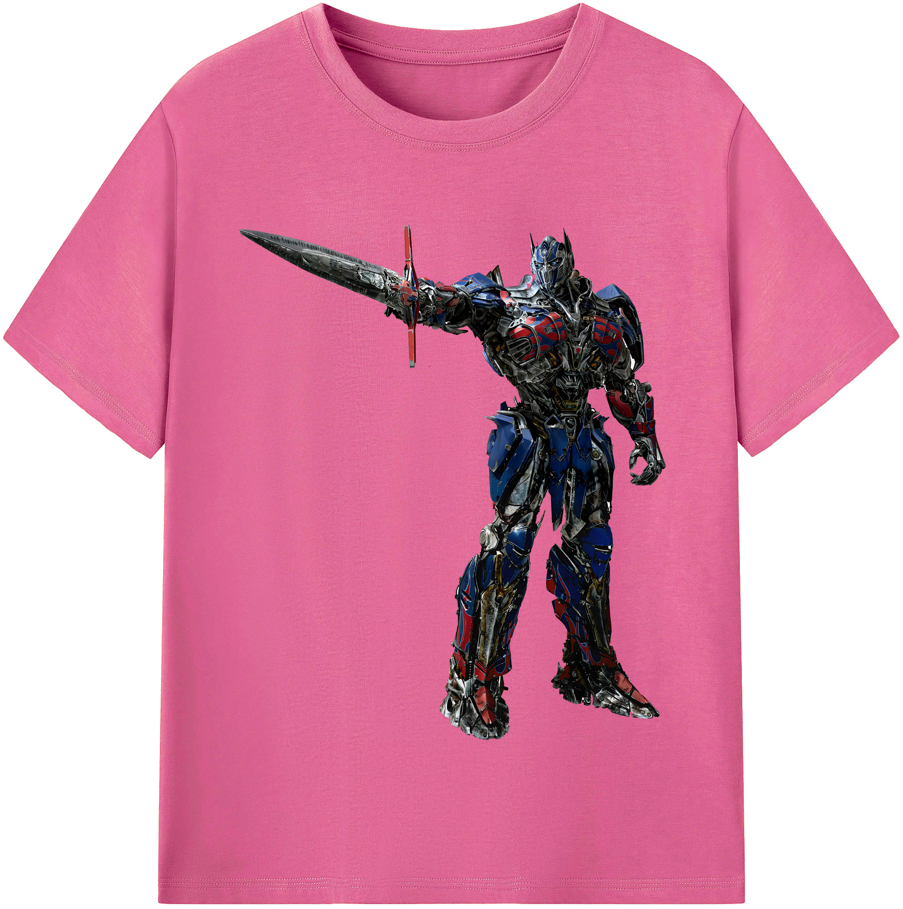 （画像用） Transformers トランスフォーマー レディースカジュアルプリントTシャツ（綿100％）