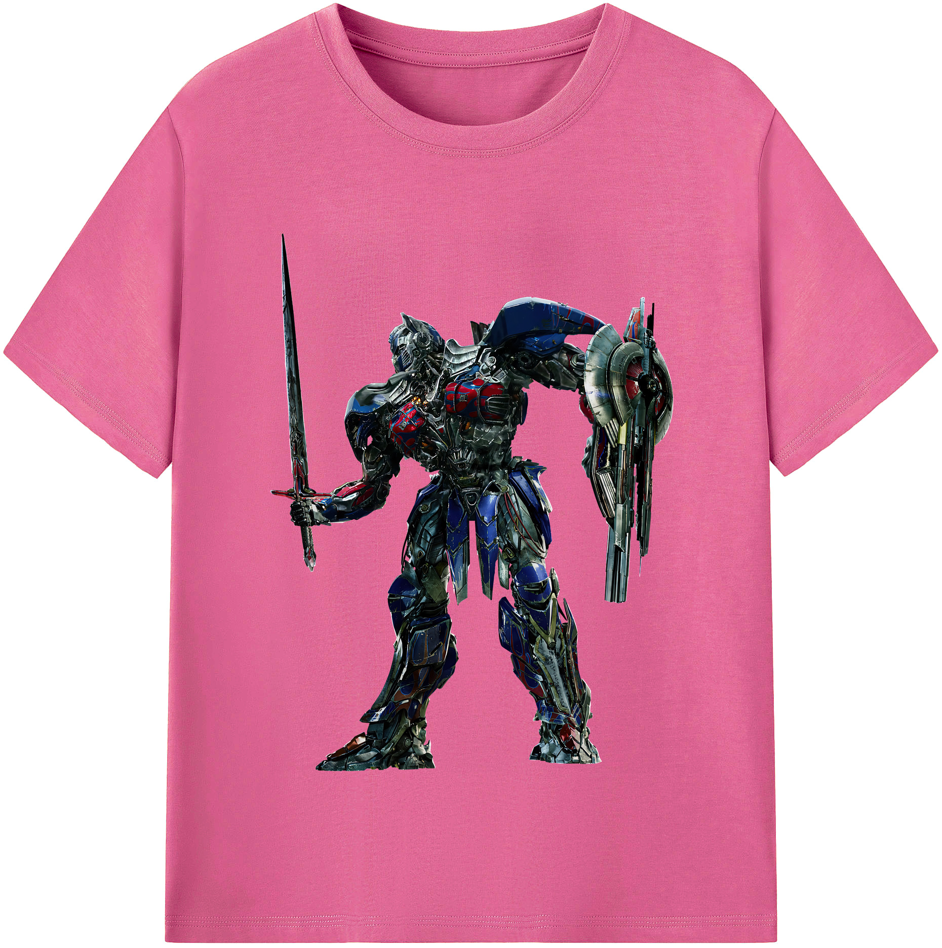 （画像用） Transformers トランスフォーマー レディースカジュアルプリントTシャツ（綿100％）