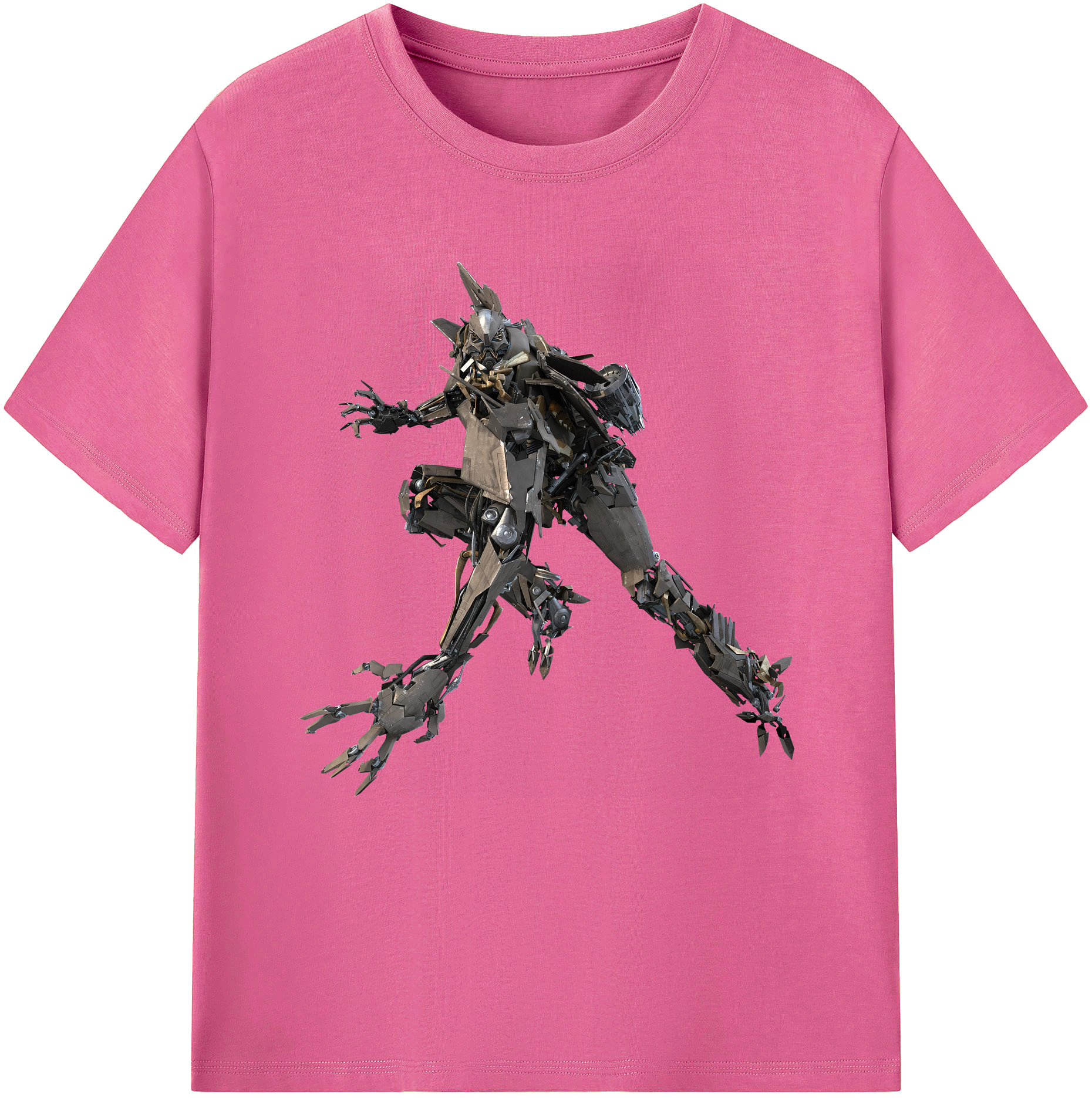 （画像用） Transformers トランスフォーマー レディースカジュアルプリントTシャツ（綿100％）