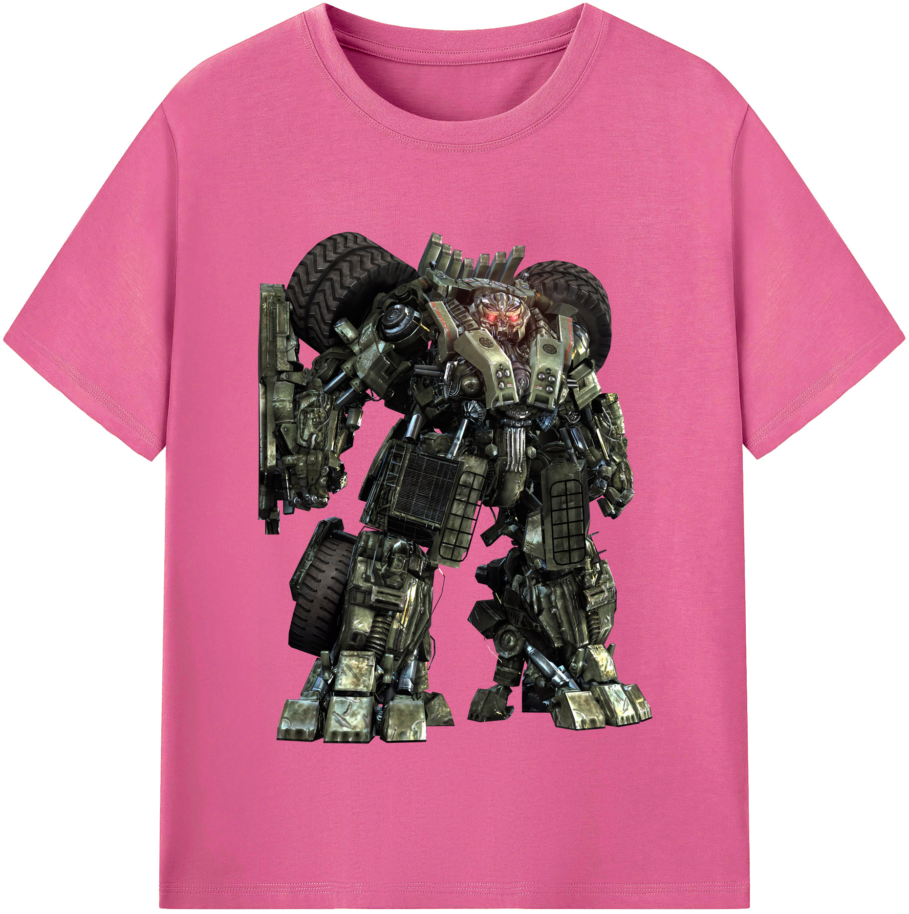 （画像用） Transformers トランスフォーマー レディースカジュアルプリントTシャツ（綿100％）