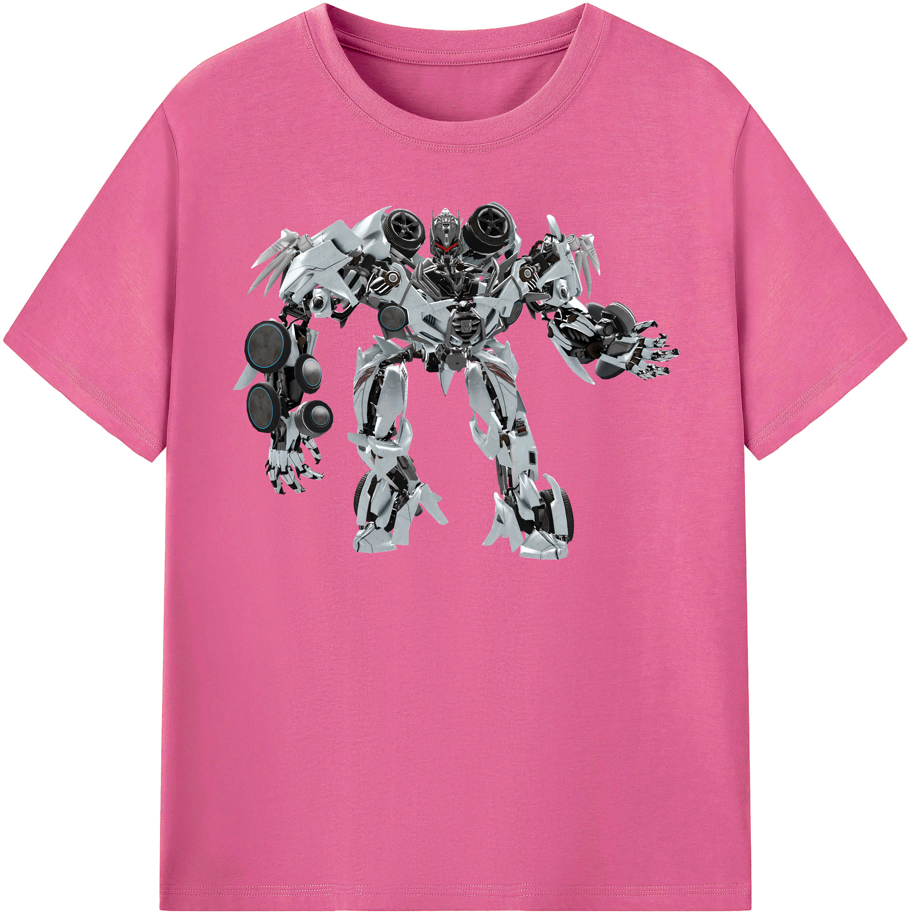 （画像用） Transformers トランスフォーマー レディースカジュアルプリントTシャツ（綿100％）