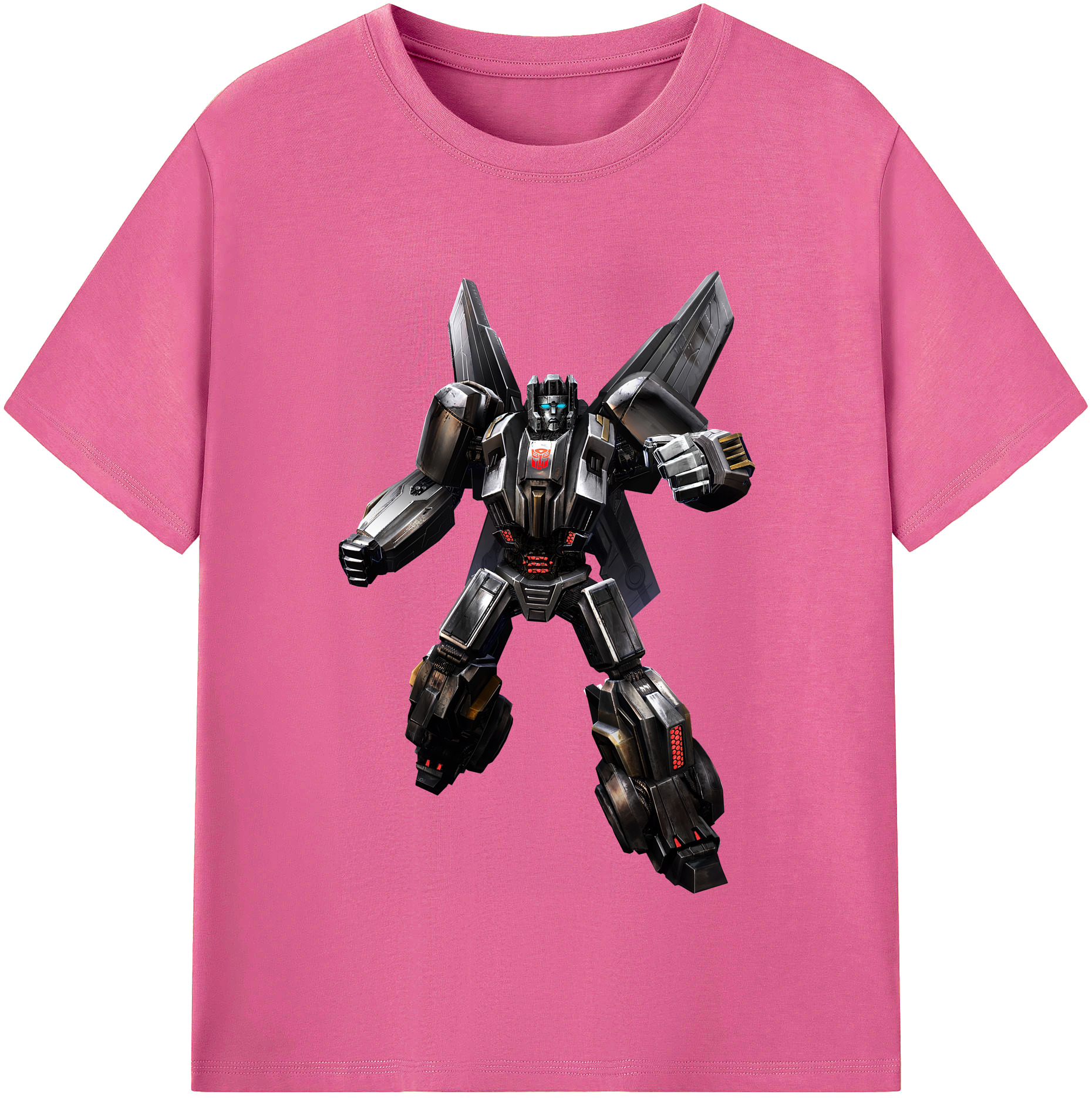 （画像用） Transformers トランスフォーマー レディースカジュアルプリントTシャツ（綿100％）