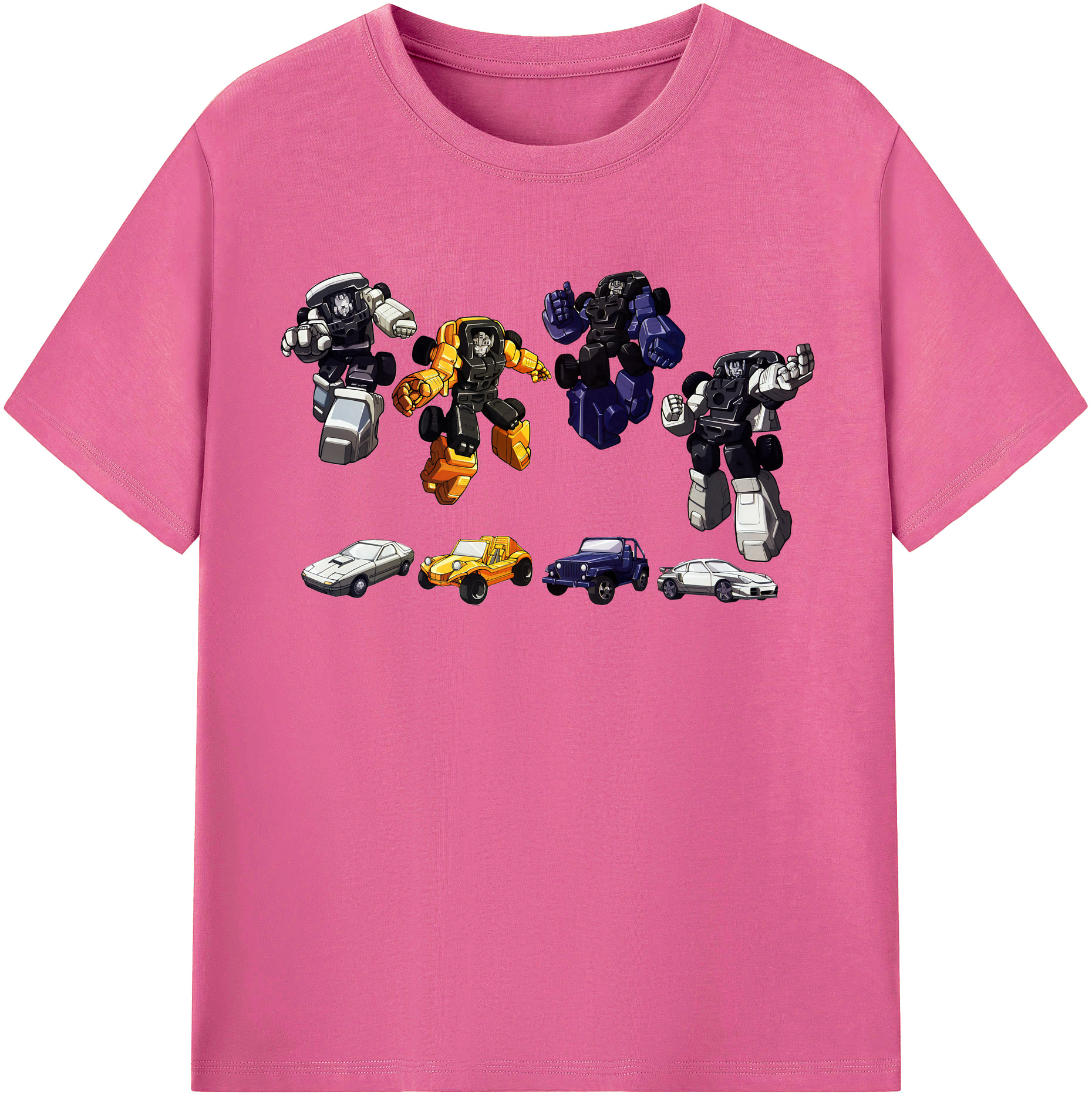 （画像用） Transformers トランスフォーマー レディースカジュアルプリントTシャツ（綿100％）