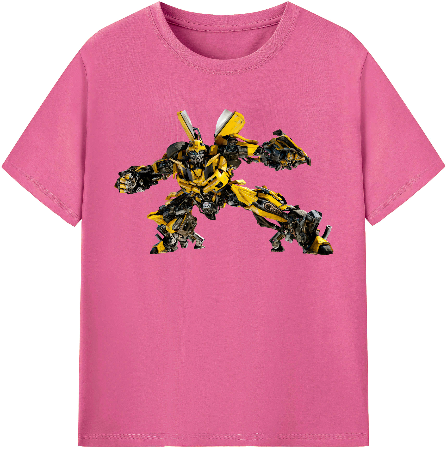 （画像用） Transformers トランスフォーマー レディースカジュアルプリントTシャツ（綿100％）