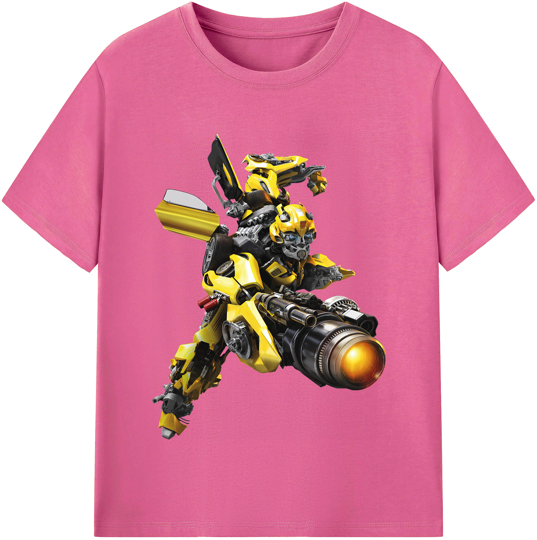 （画像用） Transformers トランスフォーマー レディースカジュアルプリントTシャツ（綿100％）