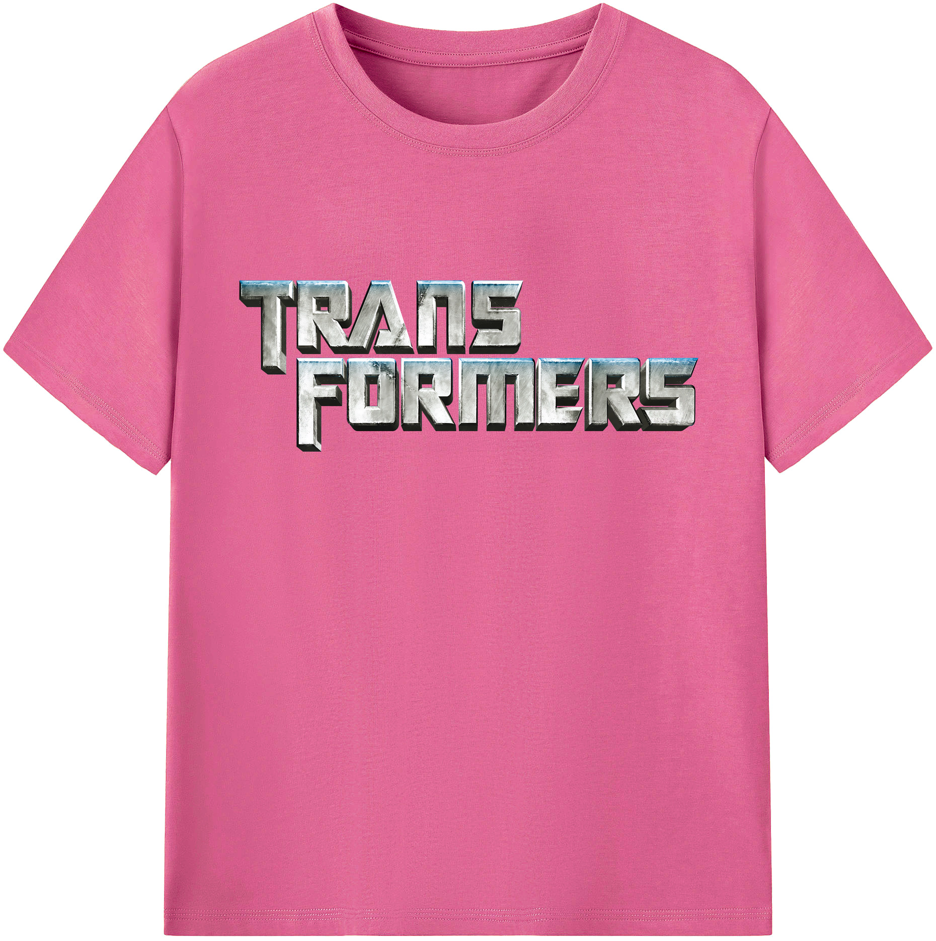 （画像用） Transformers トランスフォーマー レディースカジュアルプリントTシャツ（綿100％）