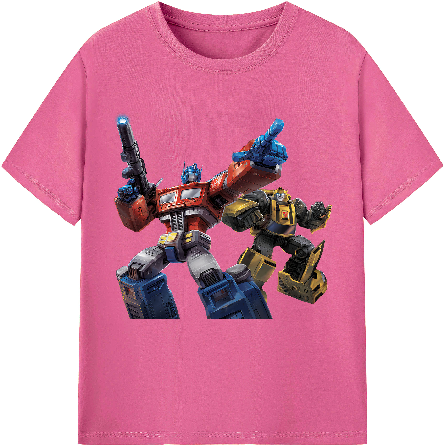 （画像用） Transformers トランスフォーマー レディースカジュアルプリントTシャツ（綿100％）