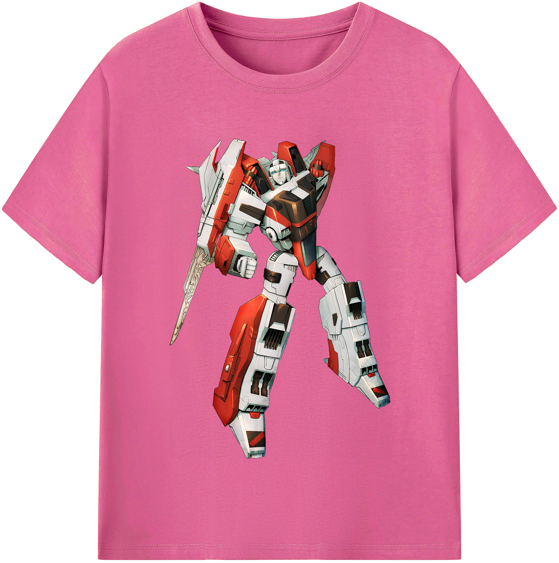 （画像用） Transformers トランスフォーマー レディースカジュアルプリントTシャツ（綿100％）