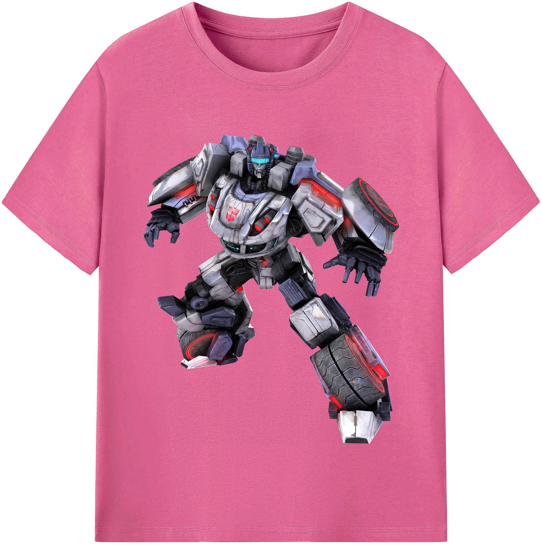 （画像用） Transformers トランスフォーマー レディースカジュアルプリントTシャツ（綿100％）