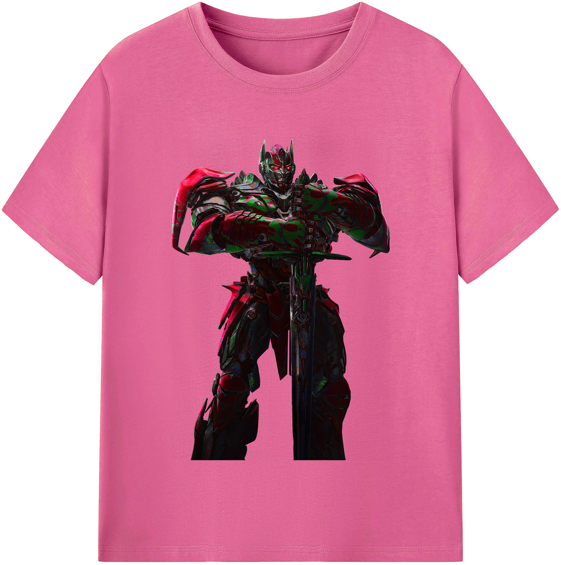 （画像用） Transformers トランスフォーマー レディースカジュアルプリントTシャツ（綿100％）