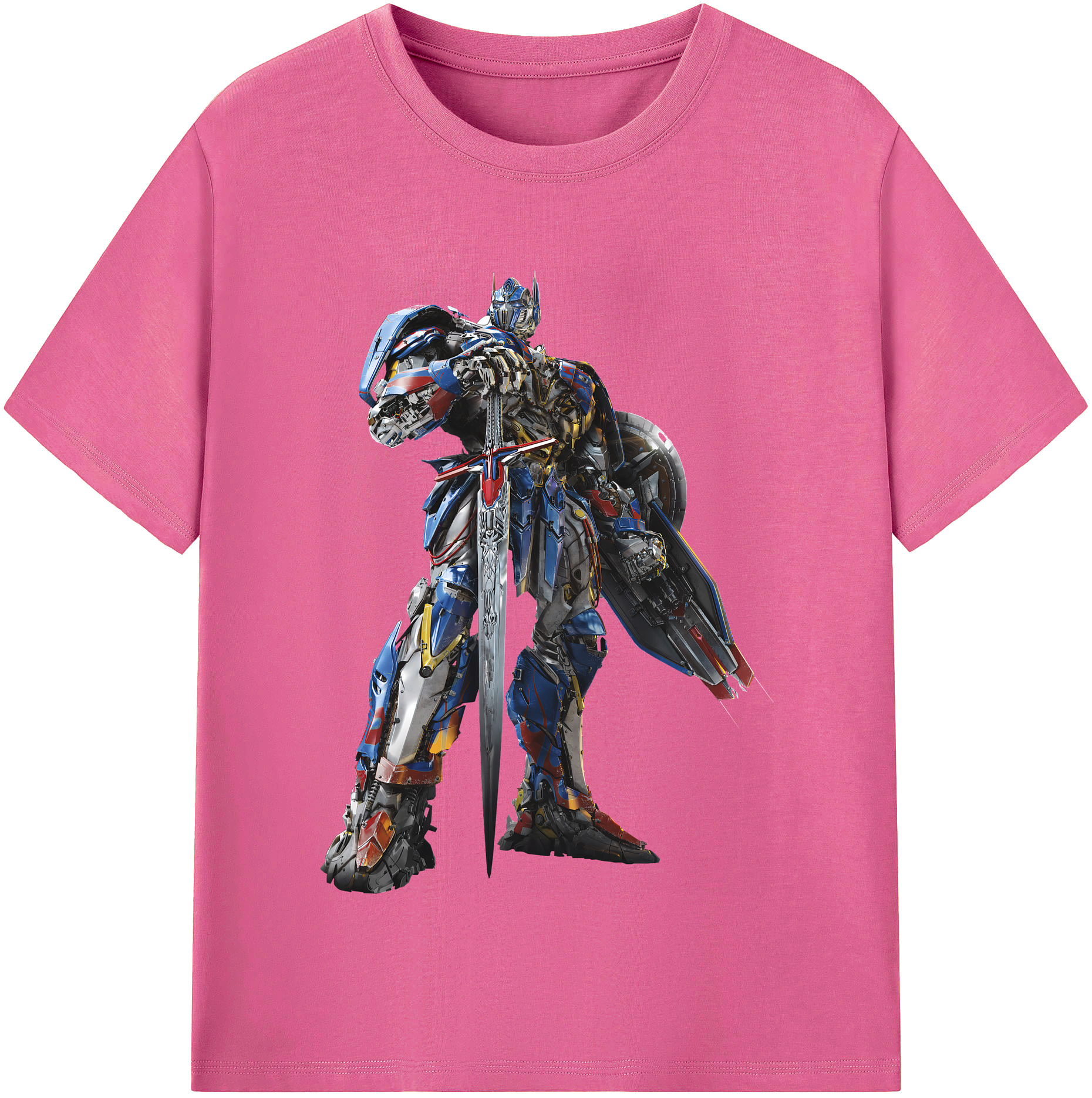 （画像用） Transformers トランスフォーマー レディースカジュアルプリントTシャツ（綿100％）
