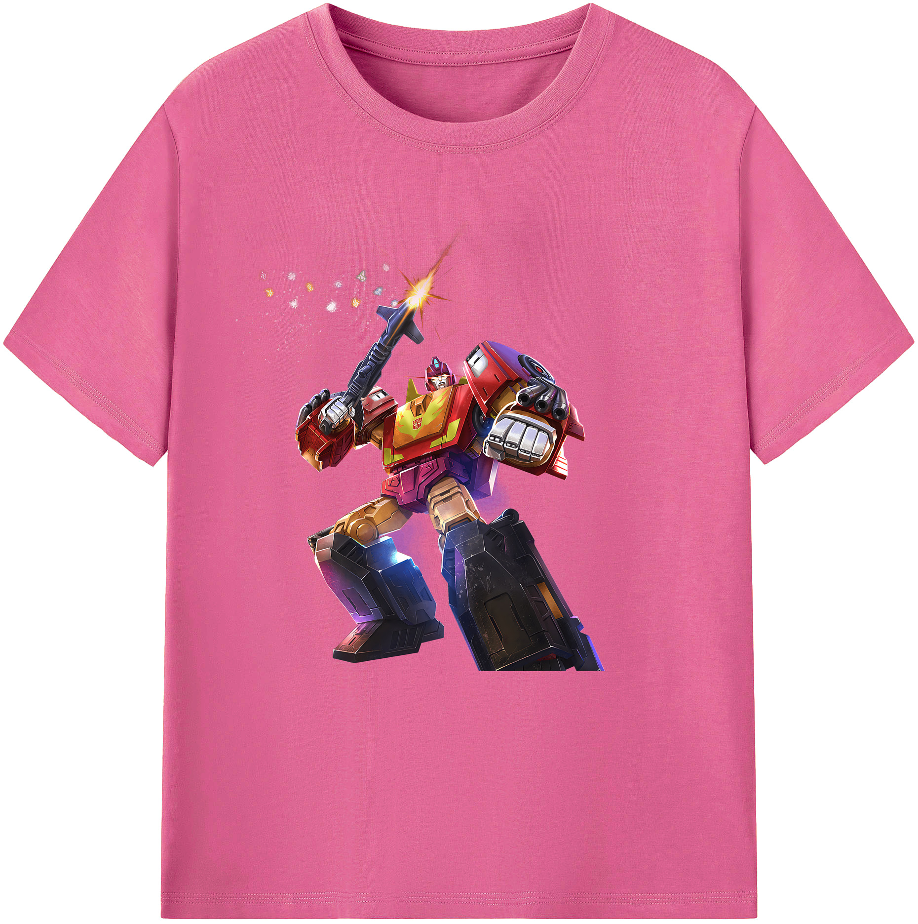 （画像用） Transformers トランスフォーマー レディースカジュアルプリントTシャツ（綿100％）