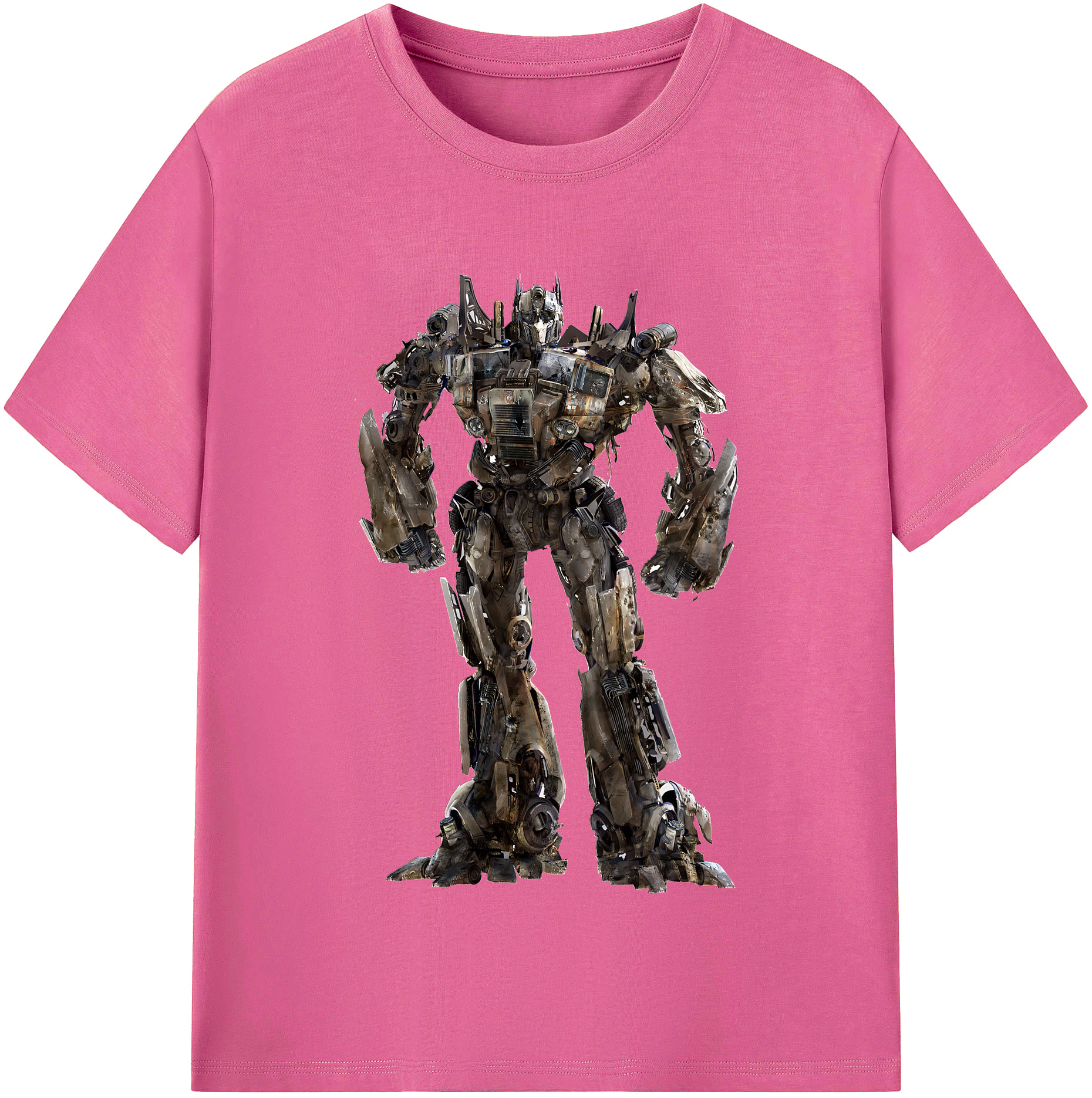 （画像用） Transformers トランスフォーマー レディースカジュアルプリントTシャツ（綿100％）