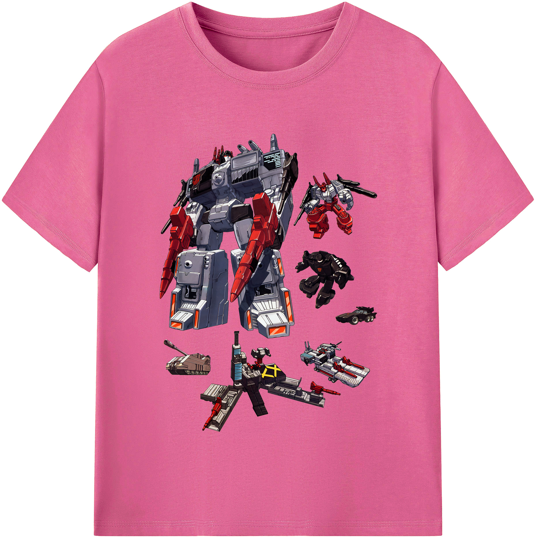 （画像用） Transformers トランスフォーマー レディースカジュアルプリントTシャツ（綿100％）