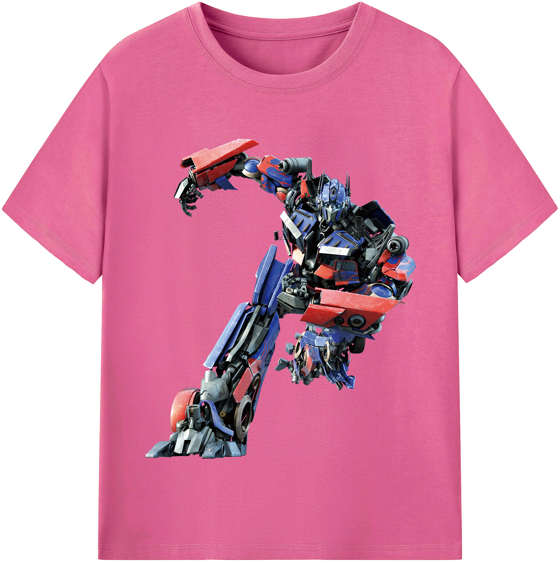 （画像用） Transformers トランスフォーマー レディースカジュアルプリントTシャツ（綿100％）