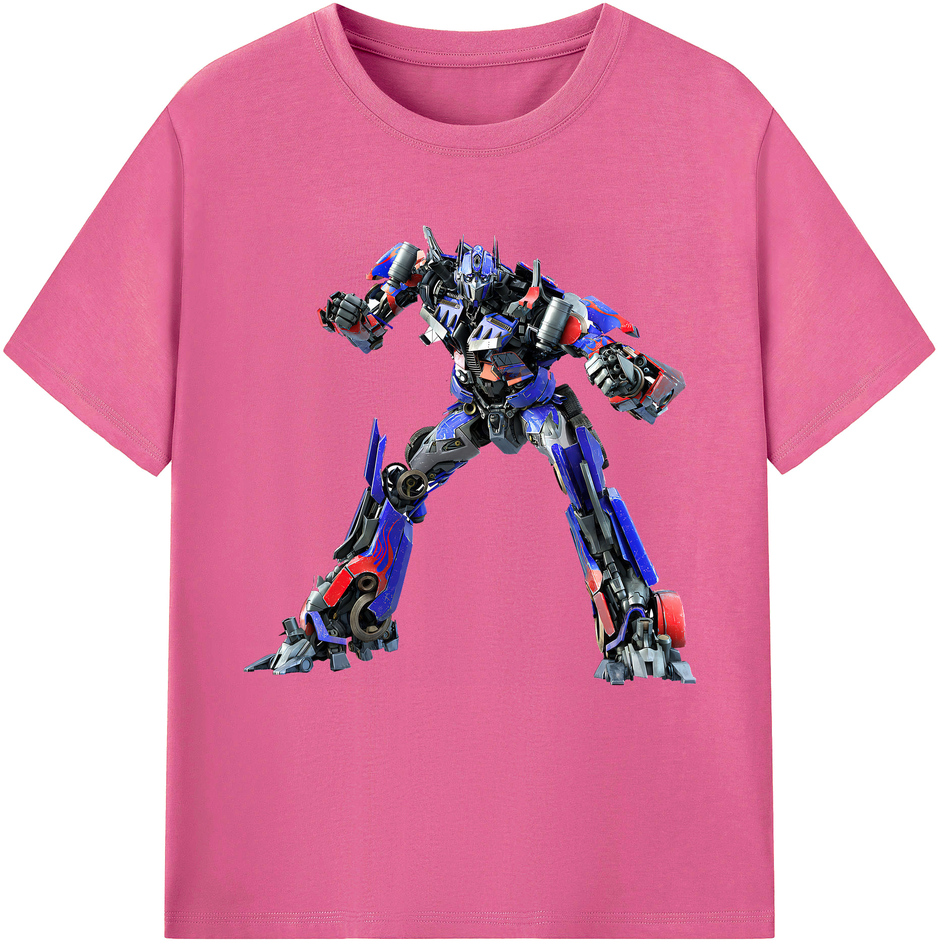 （画像用） Transformers トランスフォーマー レディースカジュアルプリントTシャツ（綿100％）