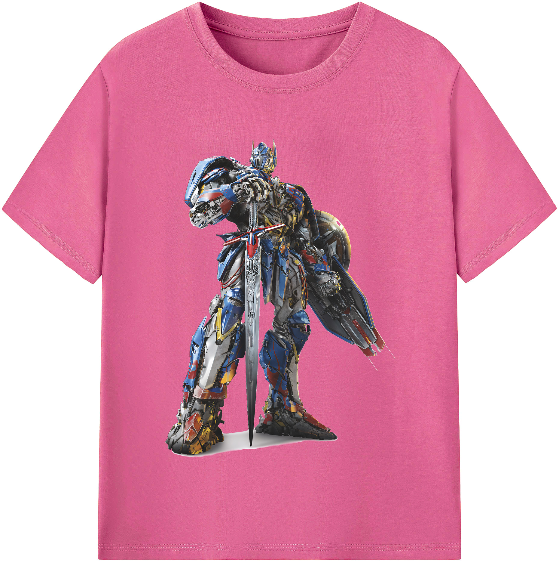 （画像用） Transformers トランスフォーマー レディースカジュアルプリントTシャツ（綿100％）