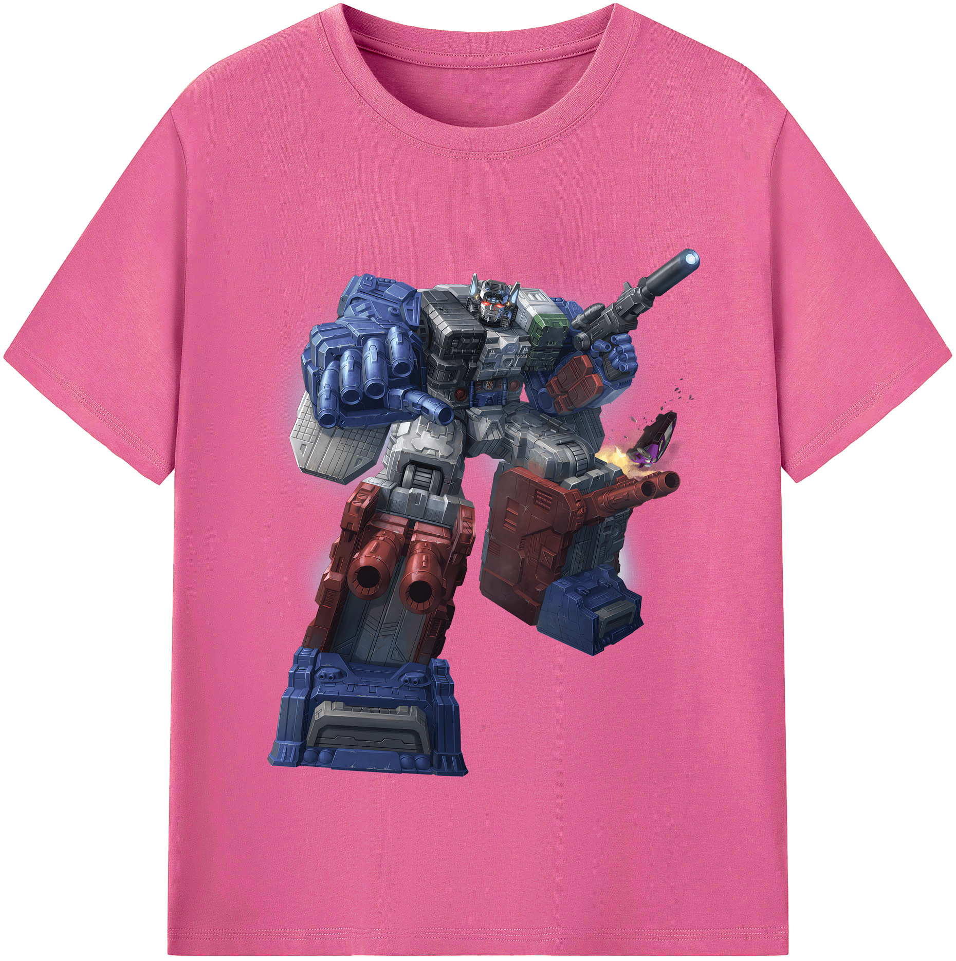 （画像用） Transformers トランスフォーマー レディースカジュアルプリントTシャツ（綿100％）