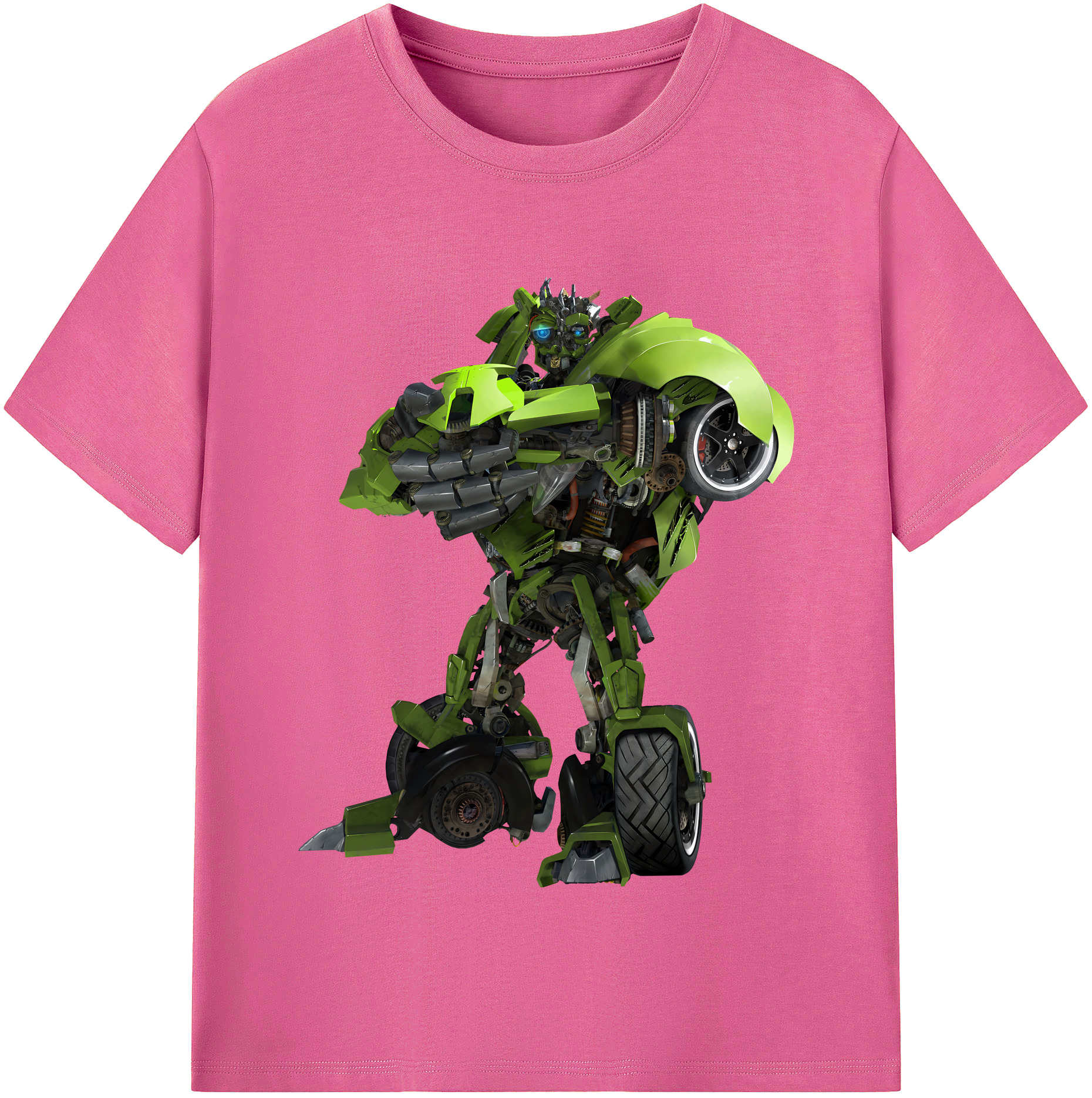（画像用） Transformers トランスフォーマー レディースカジュアルプリントTシャツ（綿100％）