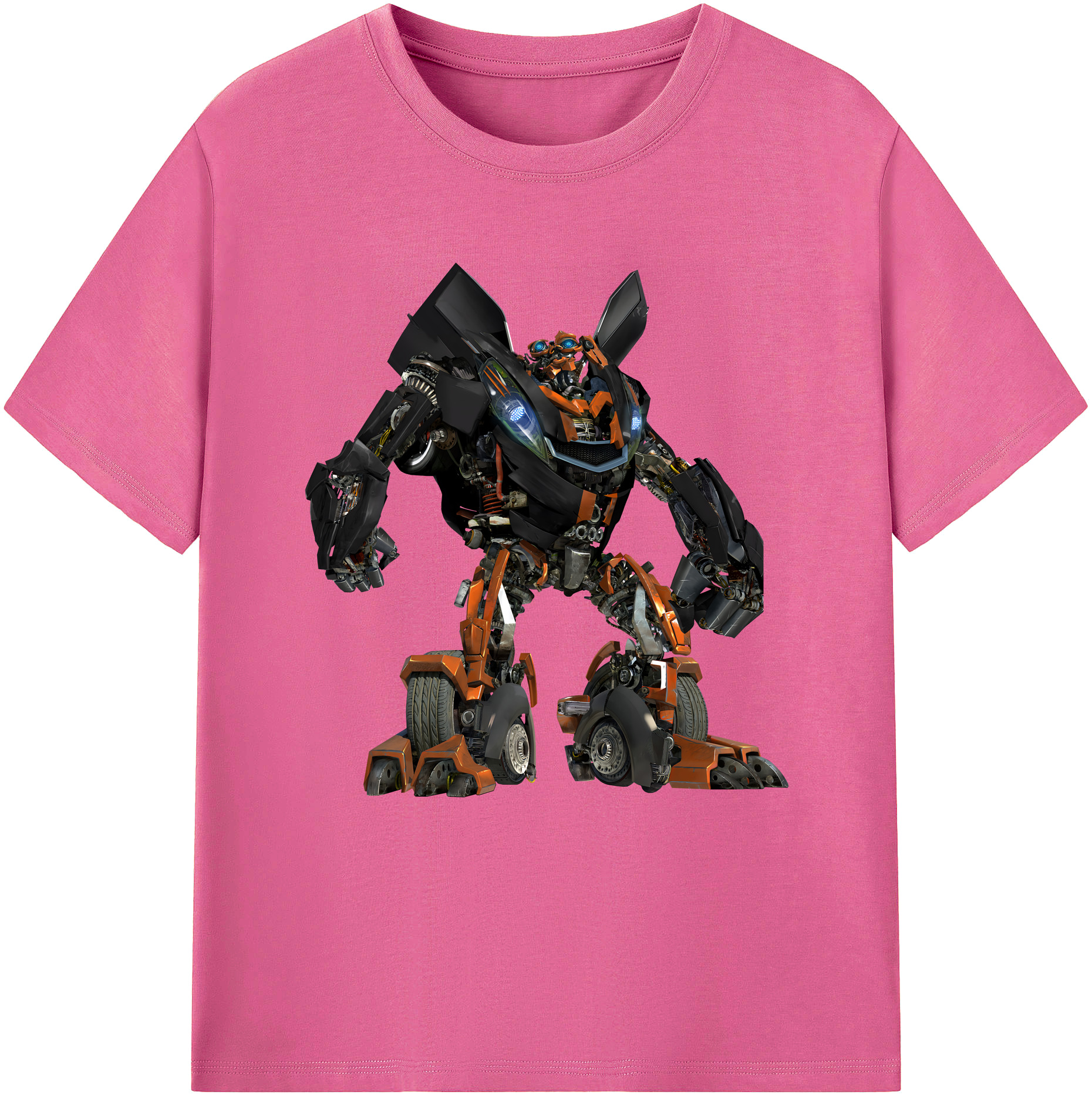 （画像用） Transformers トランスフォーマー レディースカジュアルプリントTシャツ（綿100％）