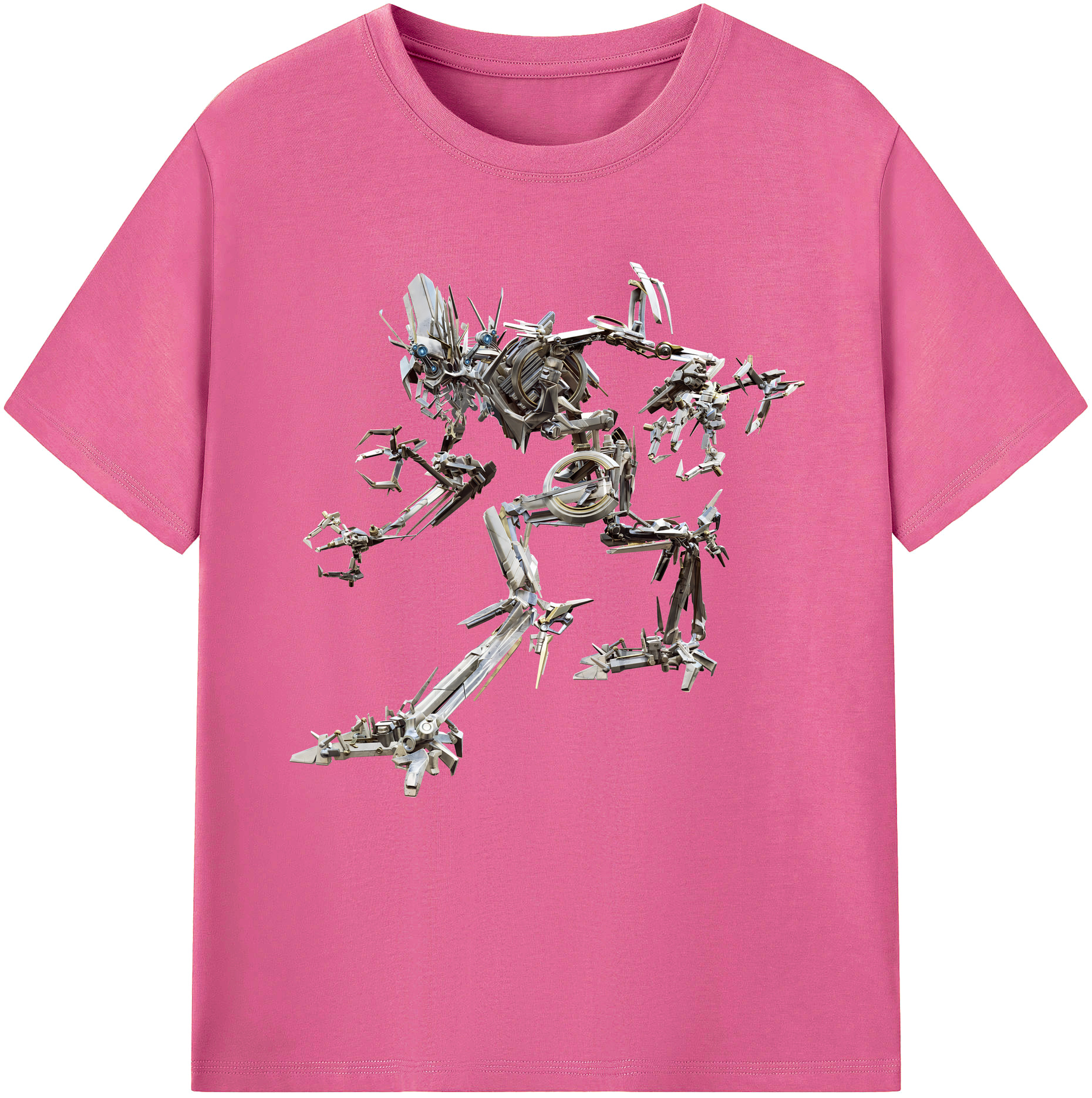 （画像用） Transformers トランスフォーマー レディースカジュアルプリントTシャツ（綿100％）