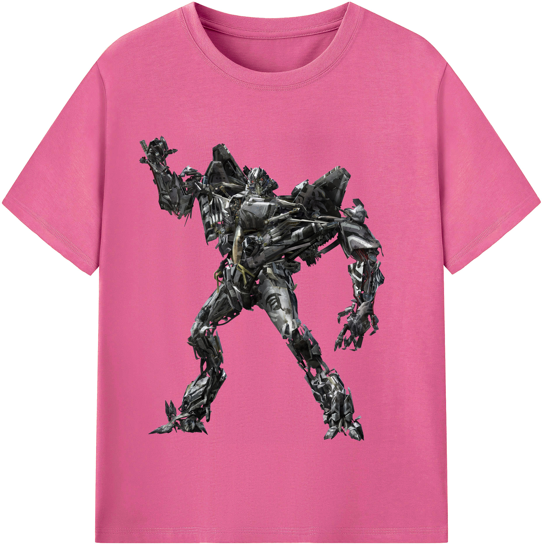 （画像用） Transformers トランスフォーマー レディースカジュアルプリントTシャツ（綿100％）