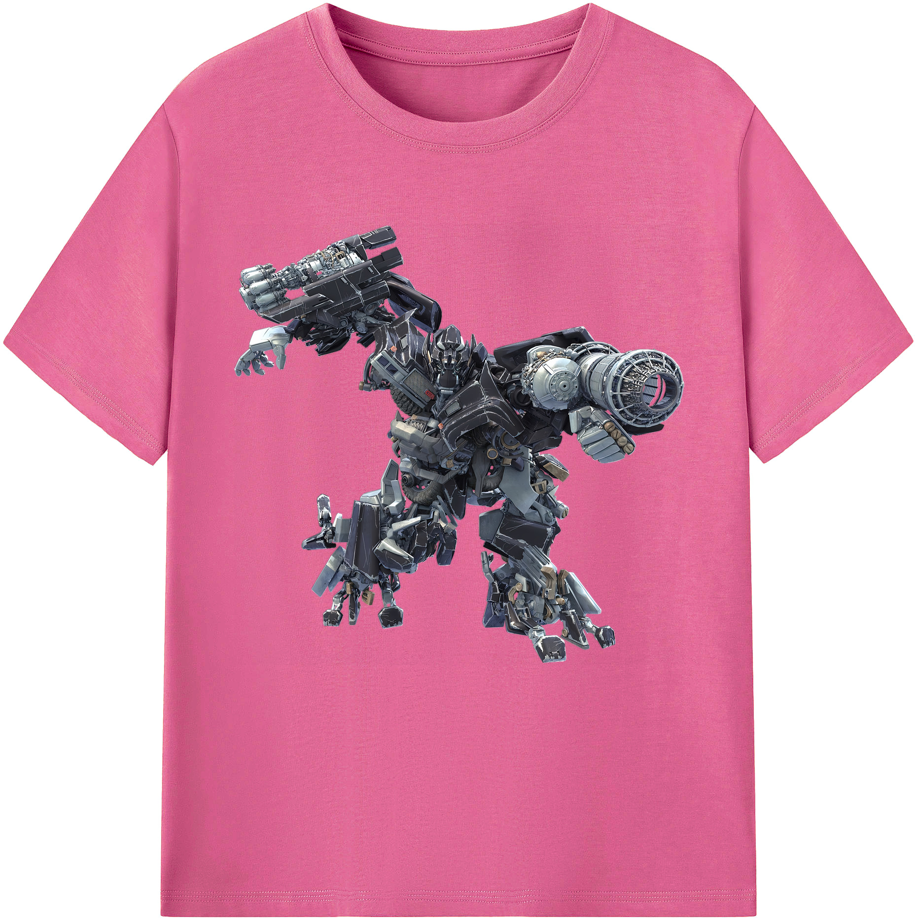 （画像用） Transformers トランスフォーマー レディースカジュアルプリントTシャツ（綿100％）