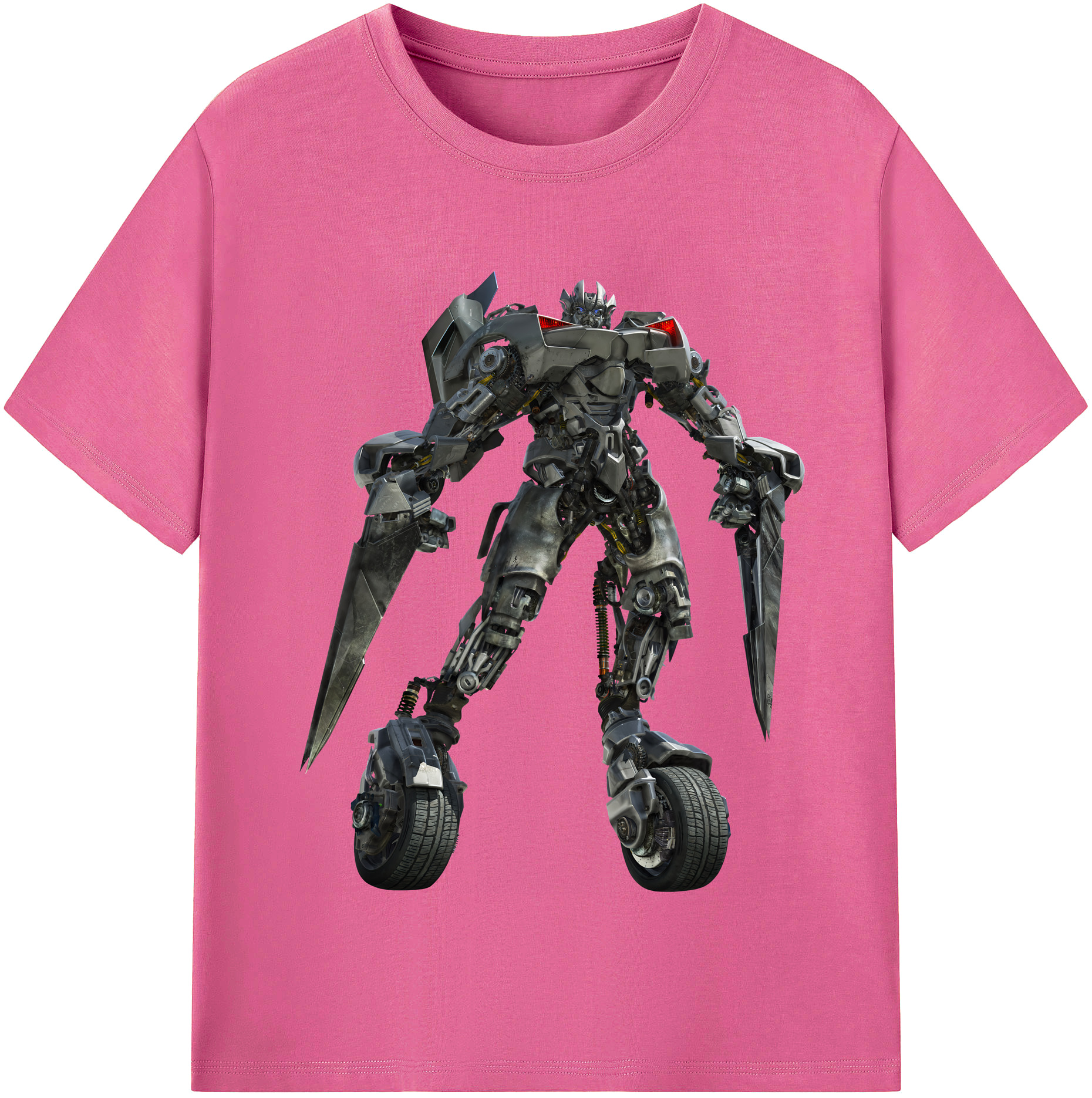 （画像用） Transformers トランスフォーマー レディースカジュアルプリントTシャツ（綿100％）