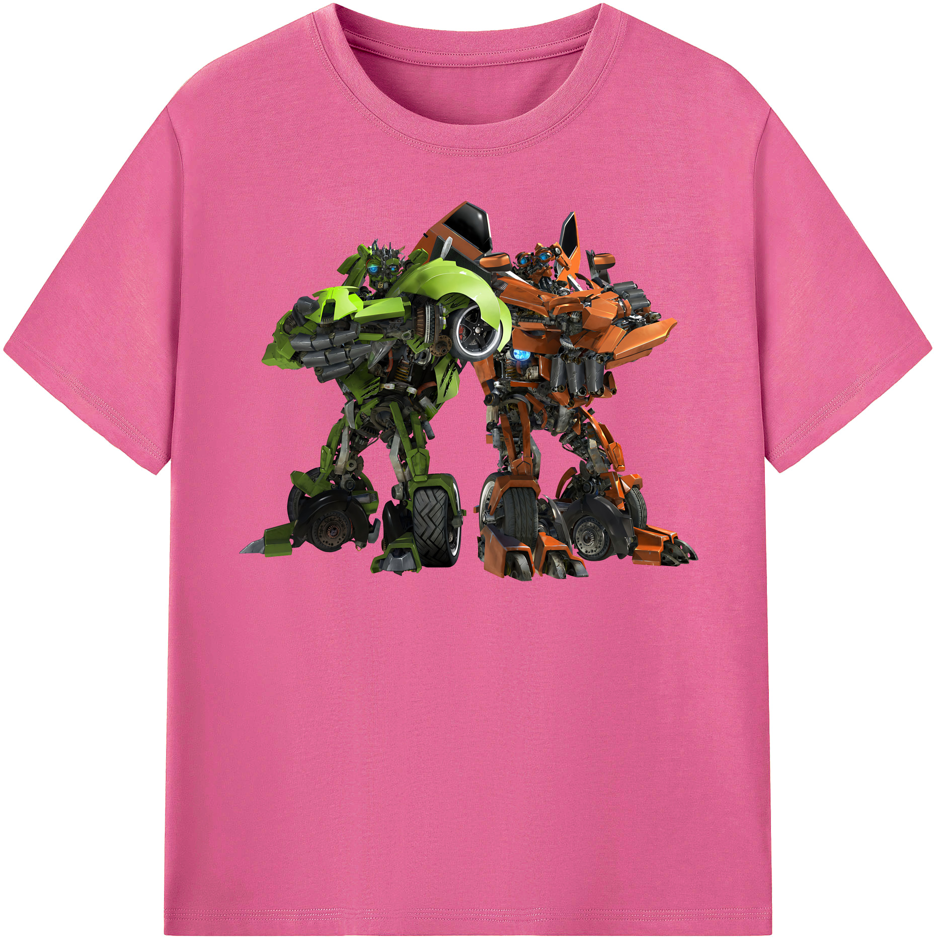 （画像用） Transformers トランスフォーマー レディースカジュアルプリントTシャツ（綿100％）