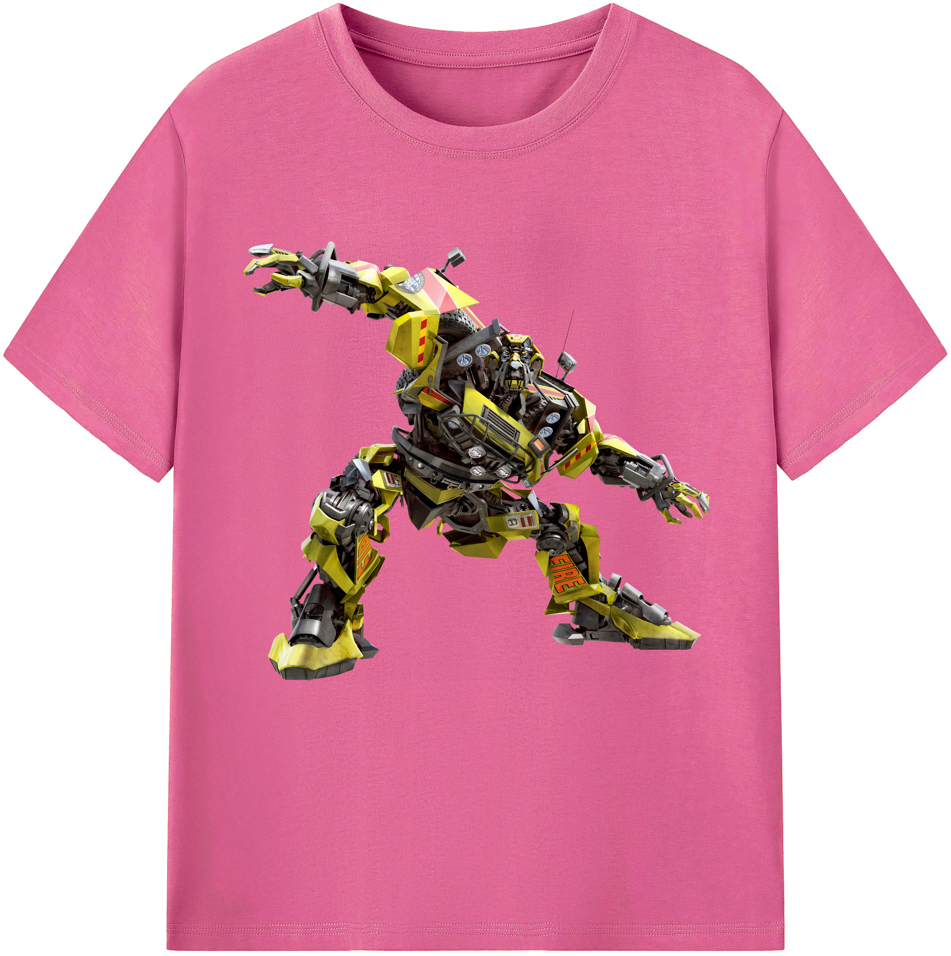 （画像用） Transformers トランスフォーマー レディースカジュアルプリントTシャツ（綿100％）