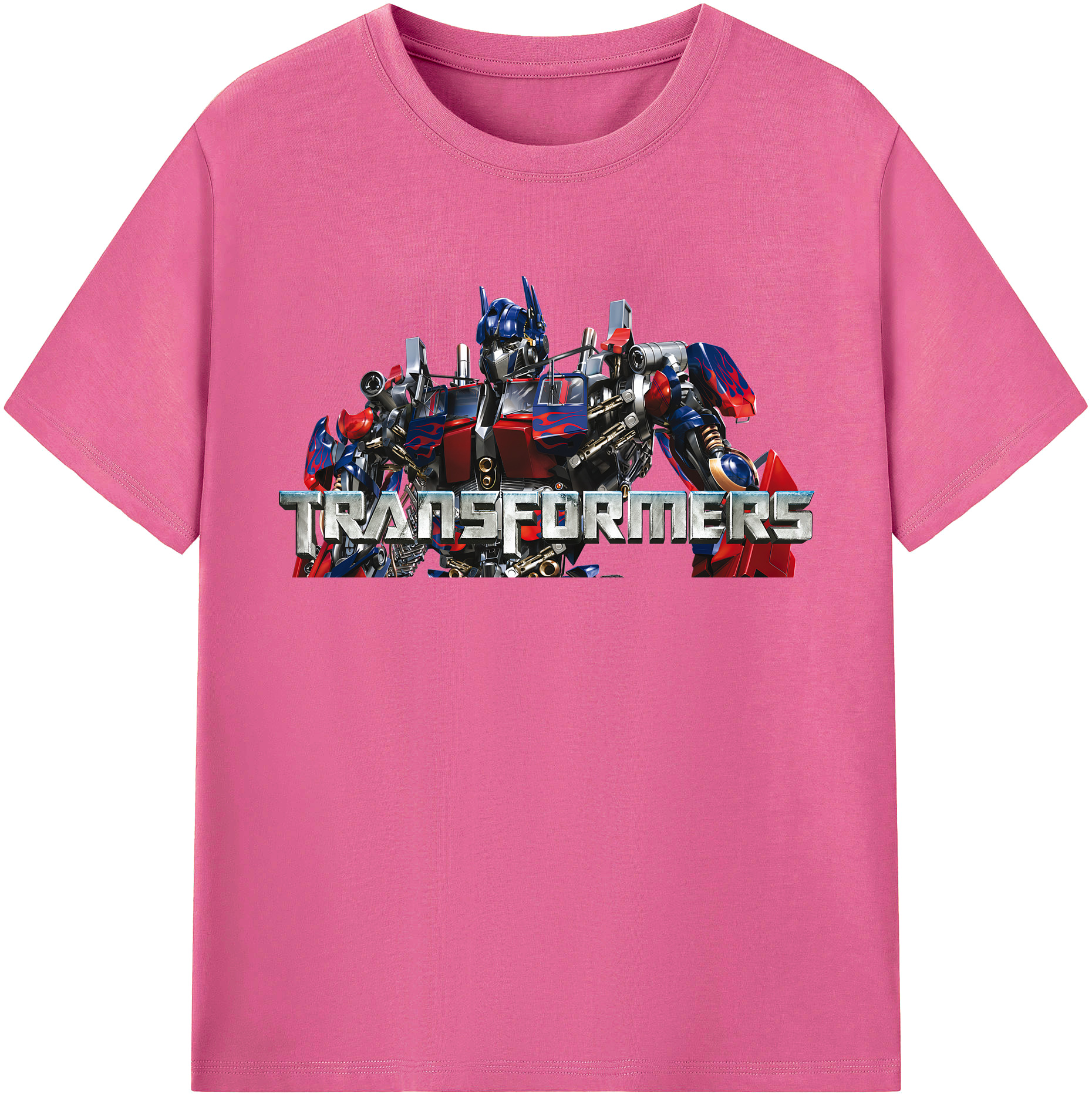 （画像用） Transformers トランスフォーマー レディースカジュアルプリントTシャツ（綿100％）