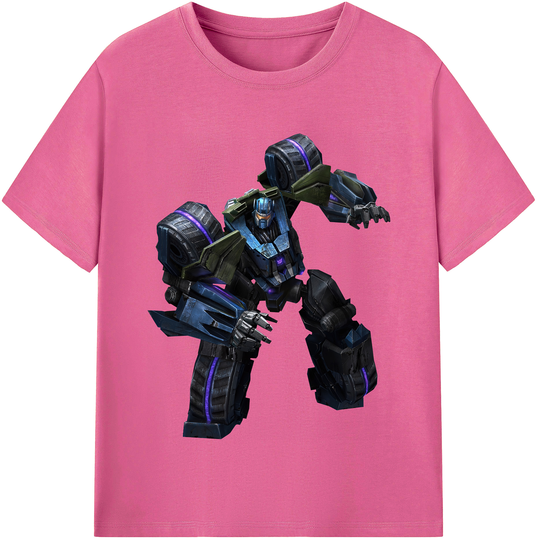 （画像用） Transformers トランスフォーマー レディースカジュアルプリントTシャツ（綿100％）