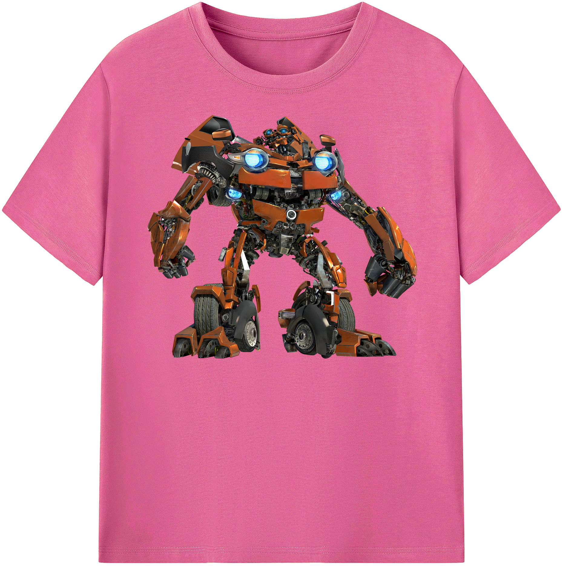 （画像用） Transformers トランスフォーマー レディースカジュアルプリントTシャツ（綿100％）