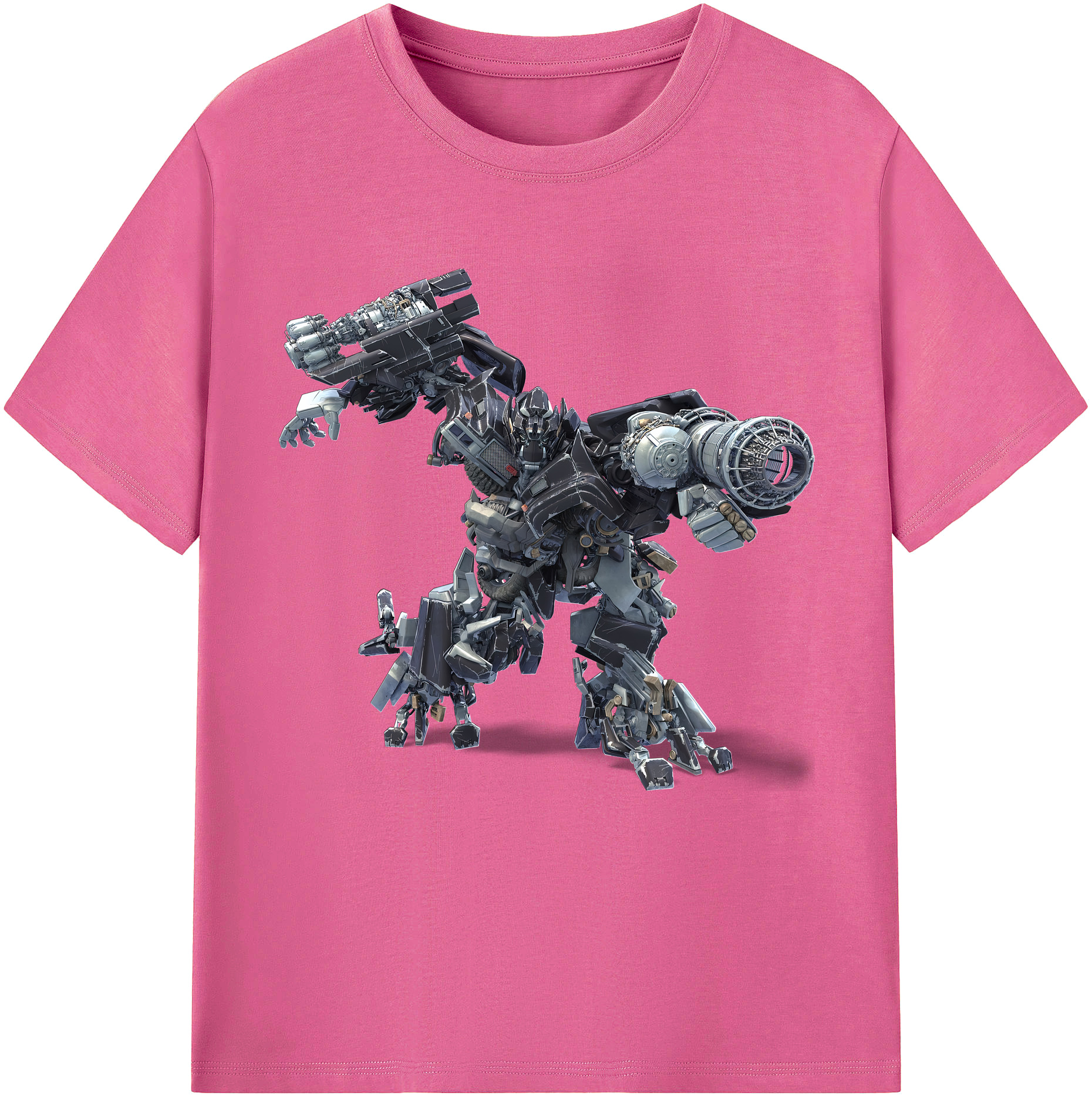 （画像用） Transformers トランスフォーマー レディースカジュアルプリントTシャツ（綿100％）