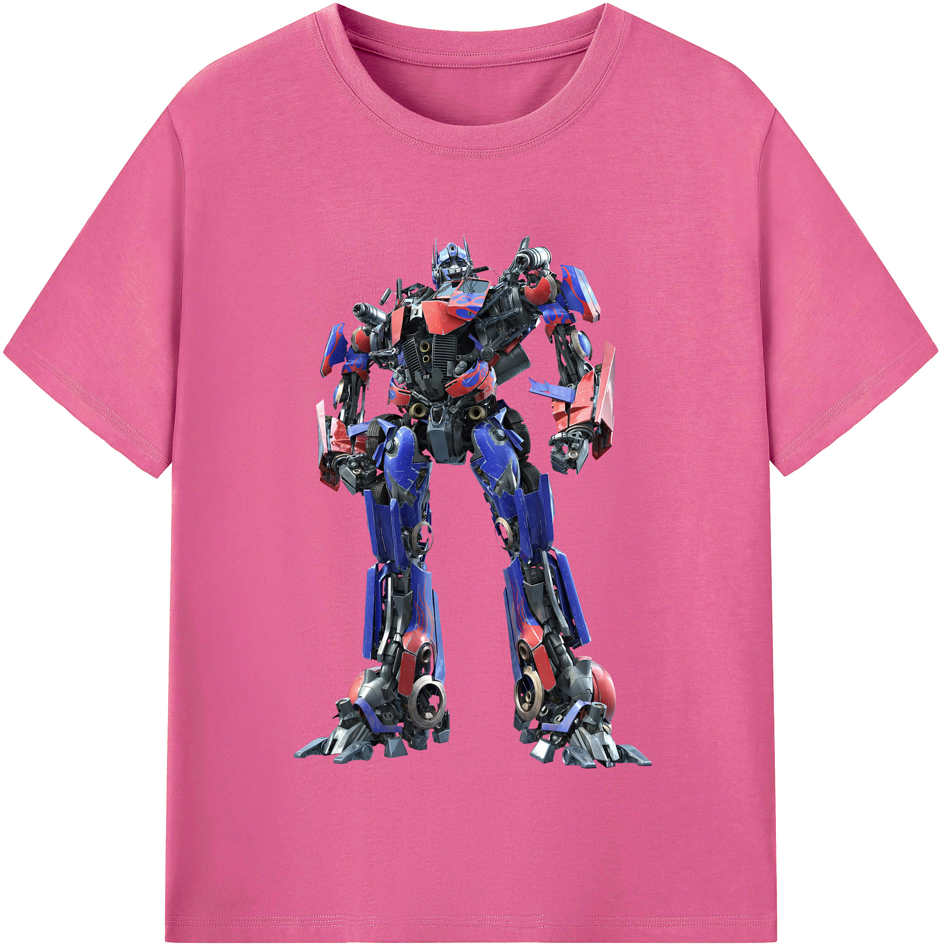 （画像用） Transformers トランスフォーマー レディースカジュアルプリントTシャツ（綿100％）
