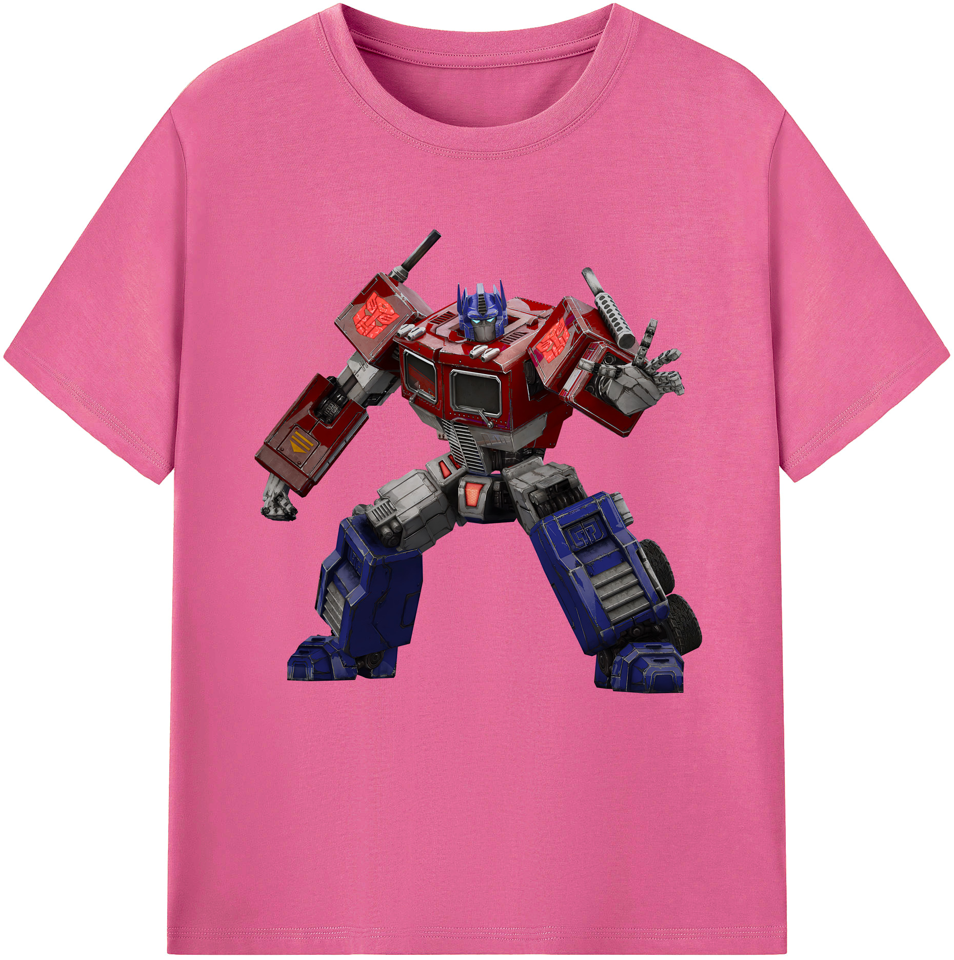 （画像用） Transformers トランスフォーマー レディースカジュアルプリントTシャツ（綿100％）