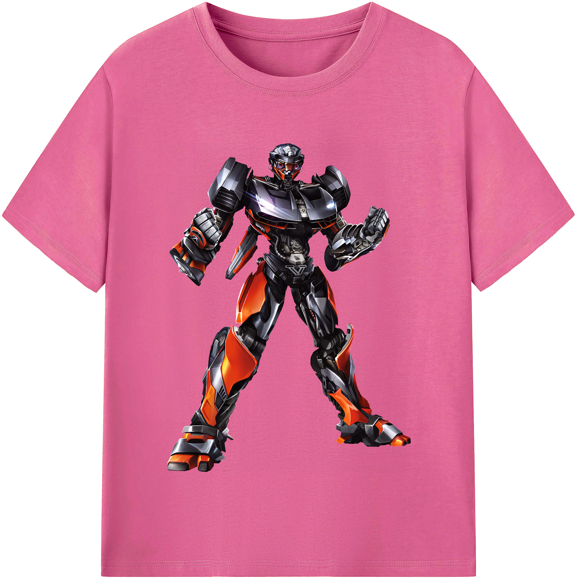 （画像用） Transformers トランスフォーマー レディースカジュアルプリントTシャツ（綿100％）