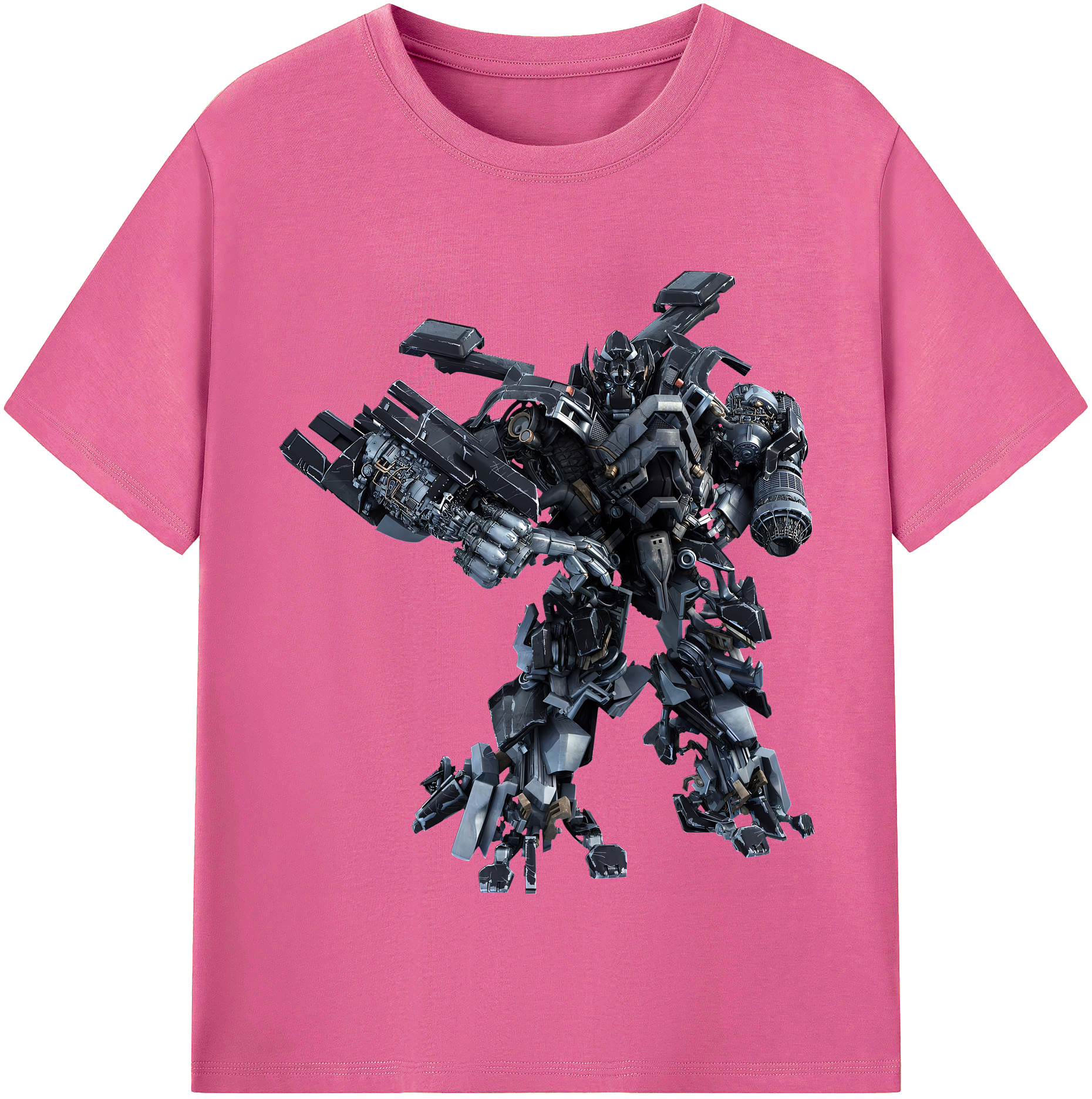 （画像用） Transformers トランスフォーマー レディースカジュアルプリントTシャツ（綿100％）