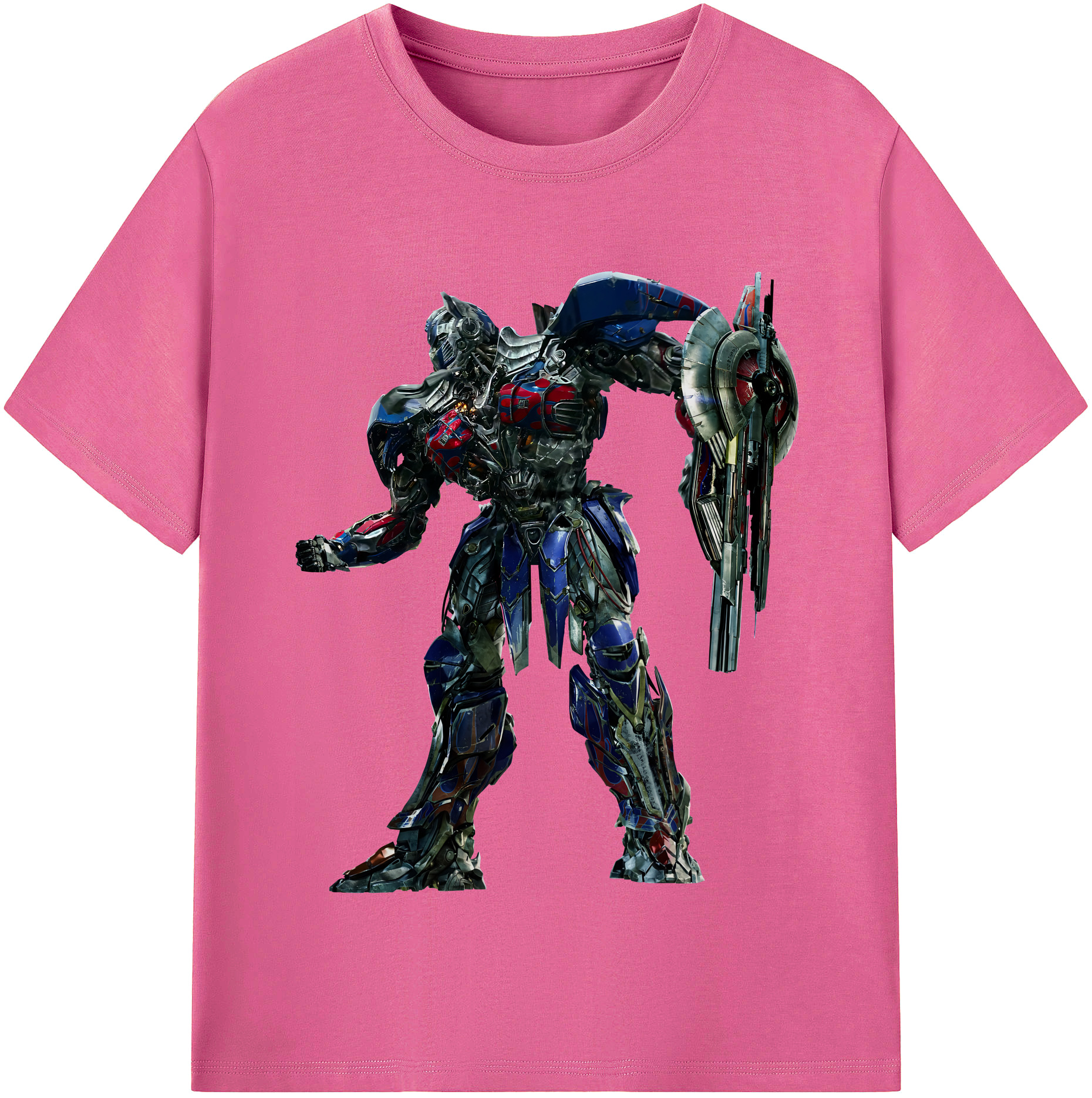 （画像用） Transformers トランスフォーマー レディースカジュアルプリントTシャツ（綿100％）