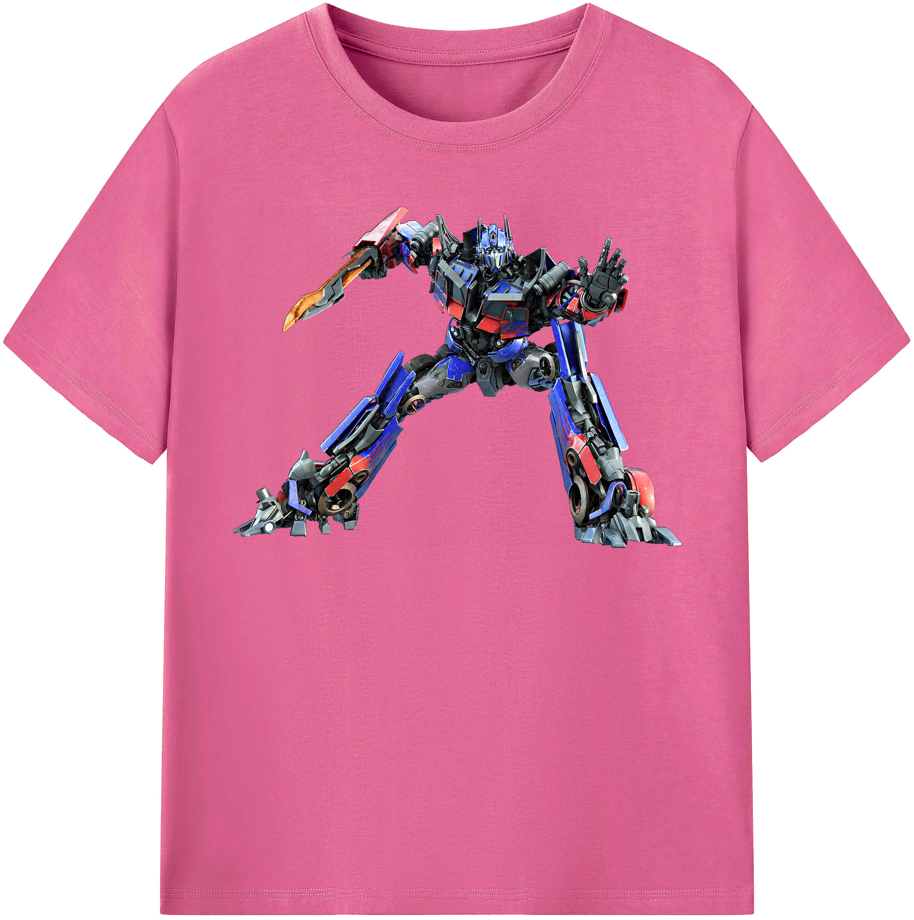 （画像用） Transformers トランスフォーマー レディースカジュアルプリントTシャツ（綿100％）