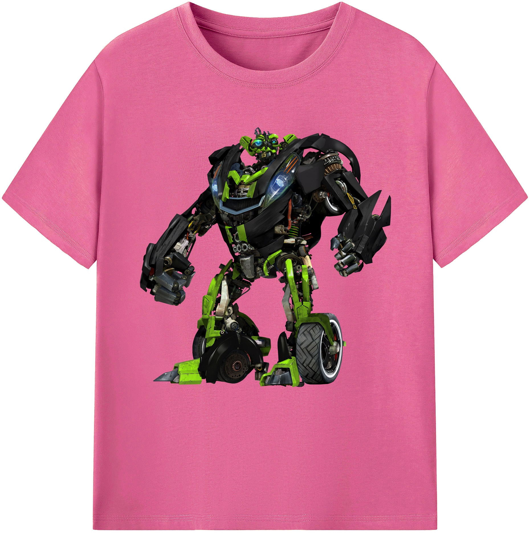 （画像用） Transformers トランスフォーマー レディースカジュアルプリントTシャツ（綿100％）
