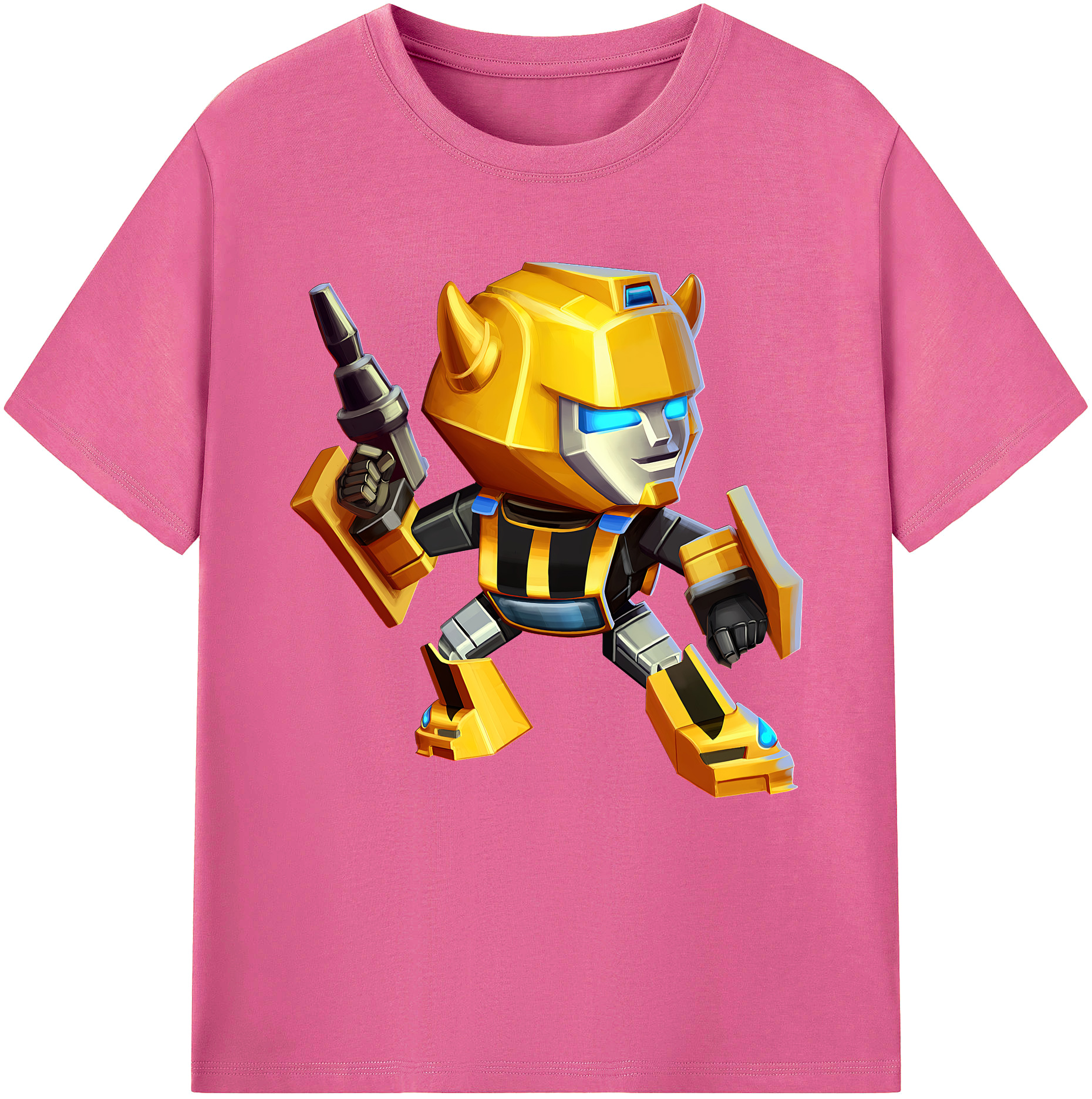 （画像用） Transformers トランスフォーマー レディースカジュアルプリントTシャツ（綿100％）