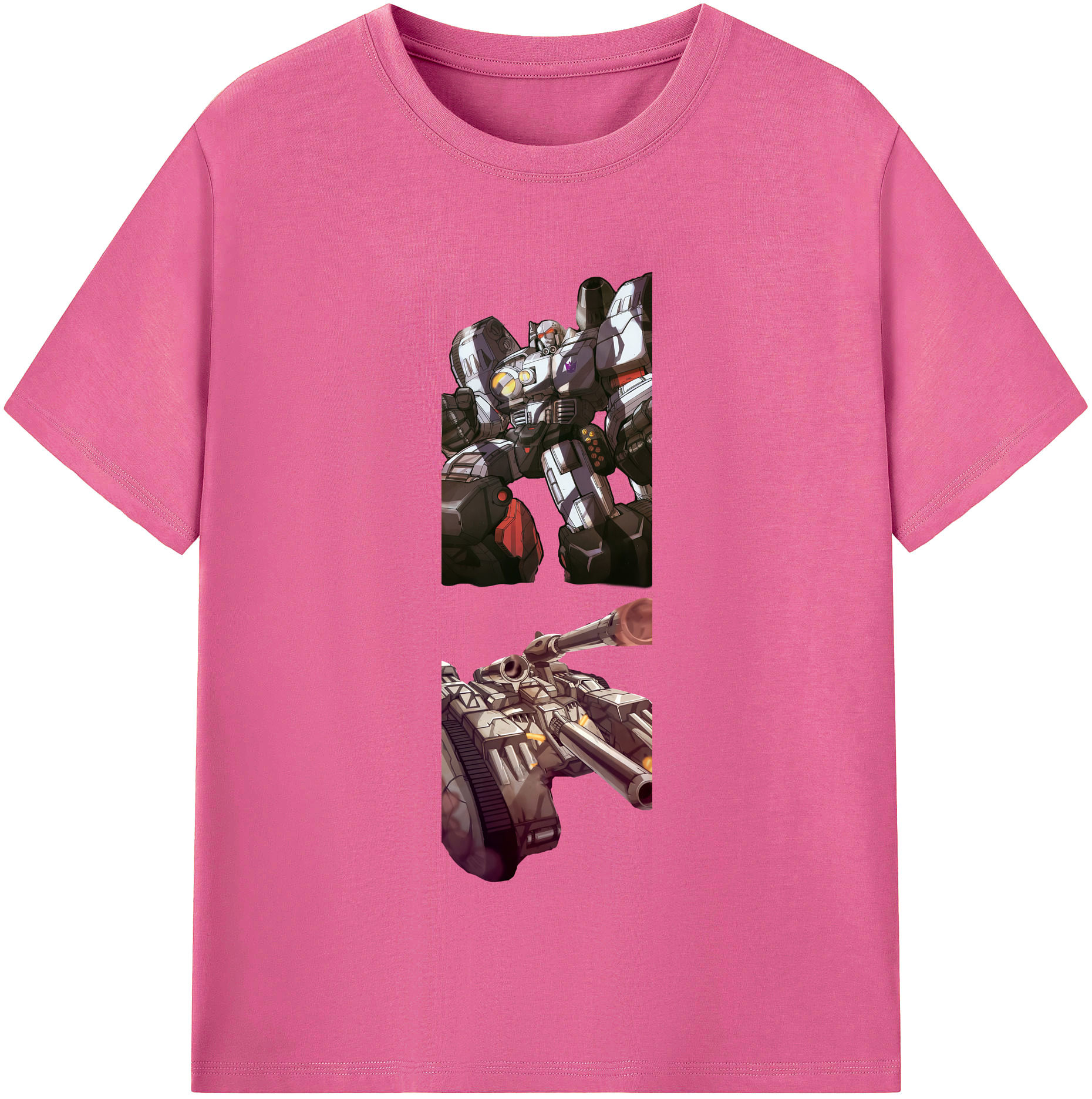 （画像用） Transformers トランスフォーマー レディースカジュアルプリントTシャツ（綿100％）