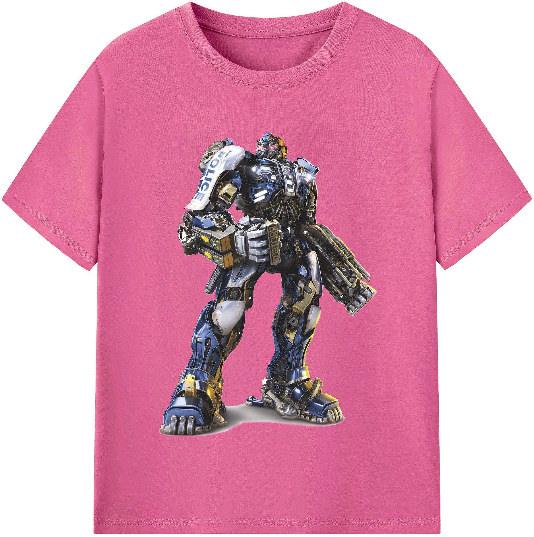 （画像用） Transformers トランスフォーマー レディースカジュアルプリントTシャツ（綿100％）