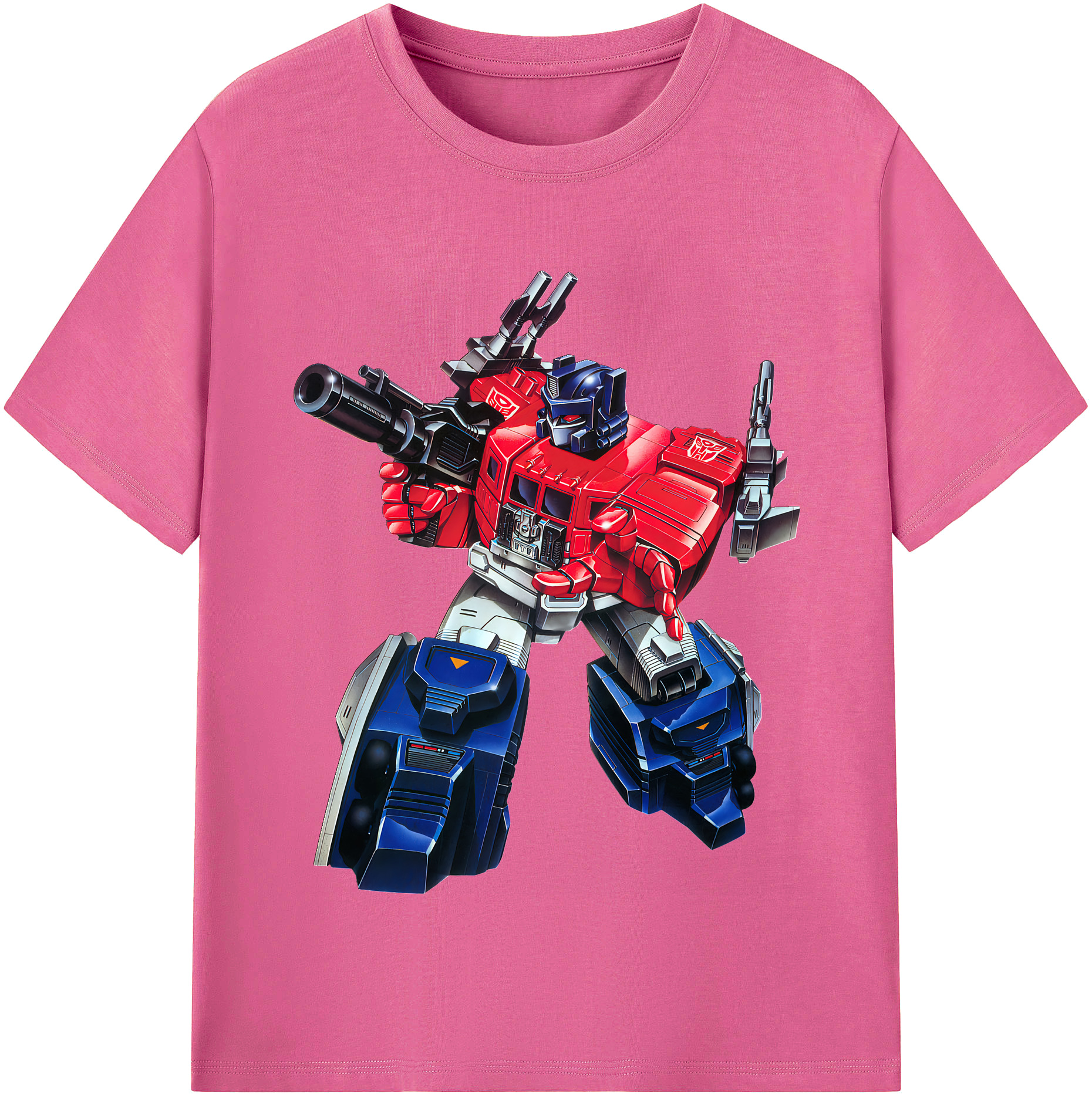 （画像用） Transformers トランスフォーマー レディースカジュアルプリントTシャツ（綿100％）