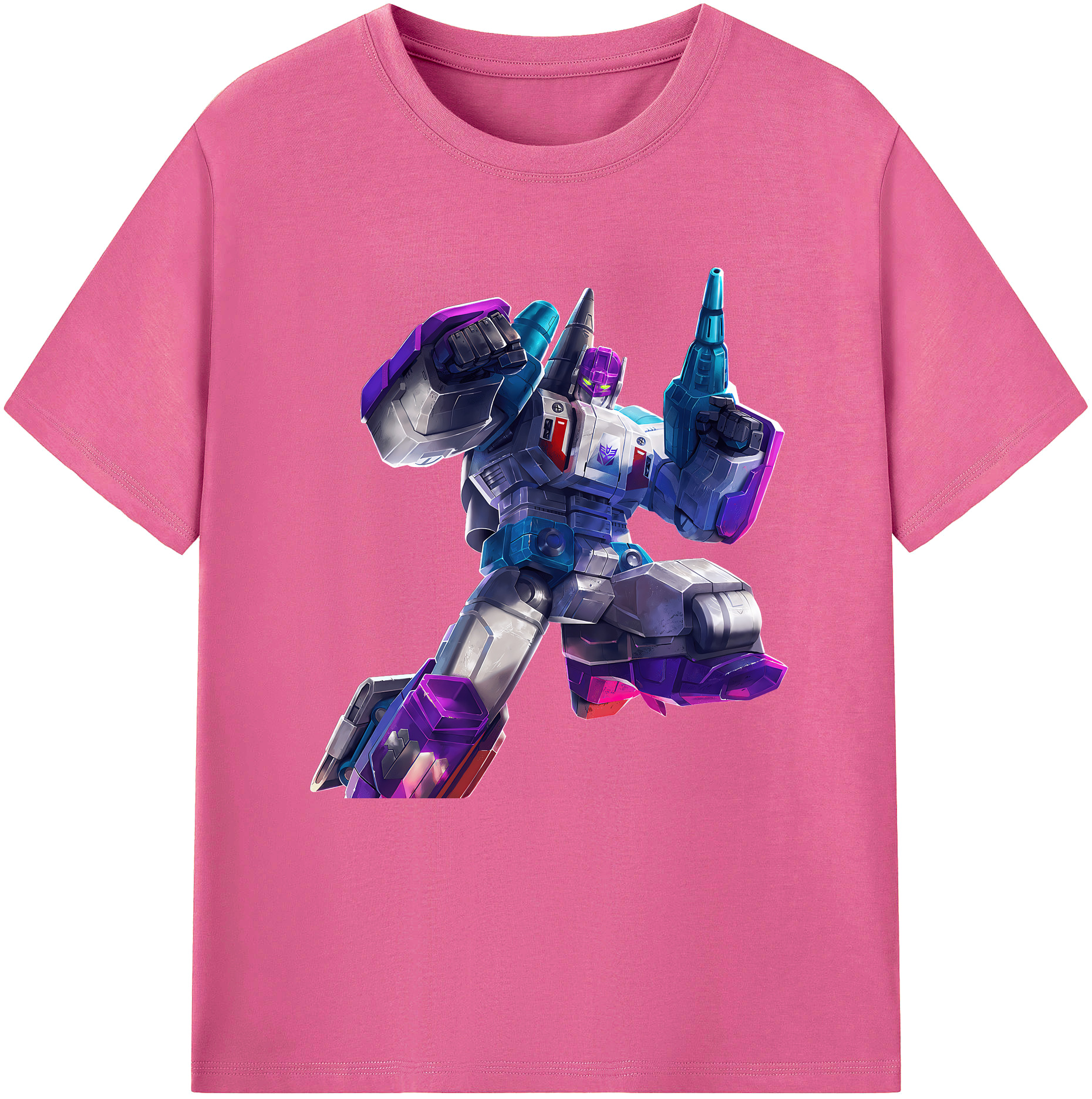 （画像用） Transformers トランスフォーマー レディースカジュアルプリントTシャツ（綿100％）