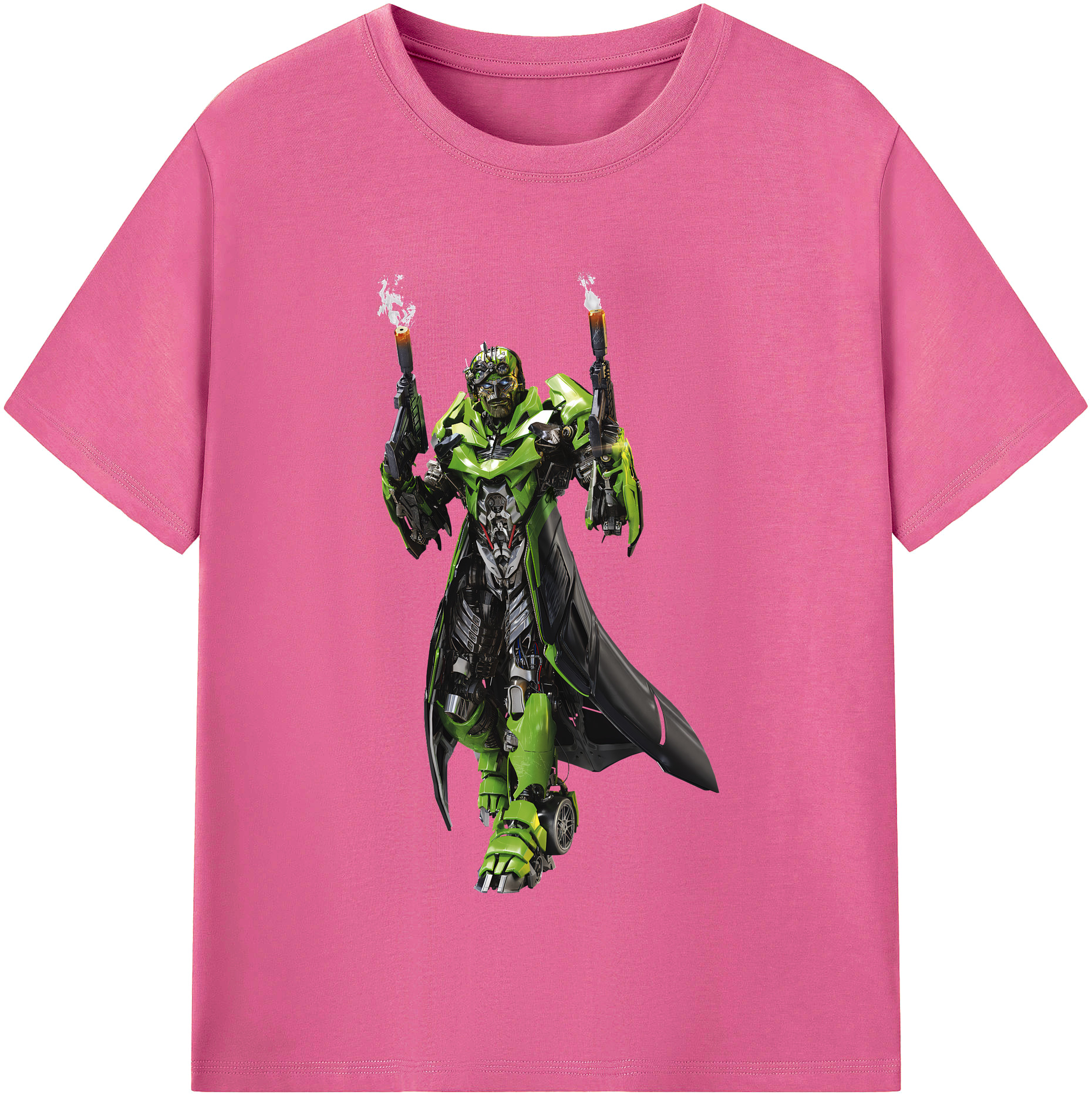 （画像用） Transformers トランスフォーマー レディースカジュアルプリントTシャツ（綿100％）