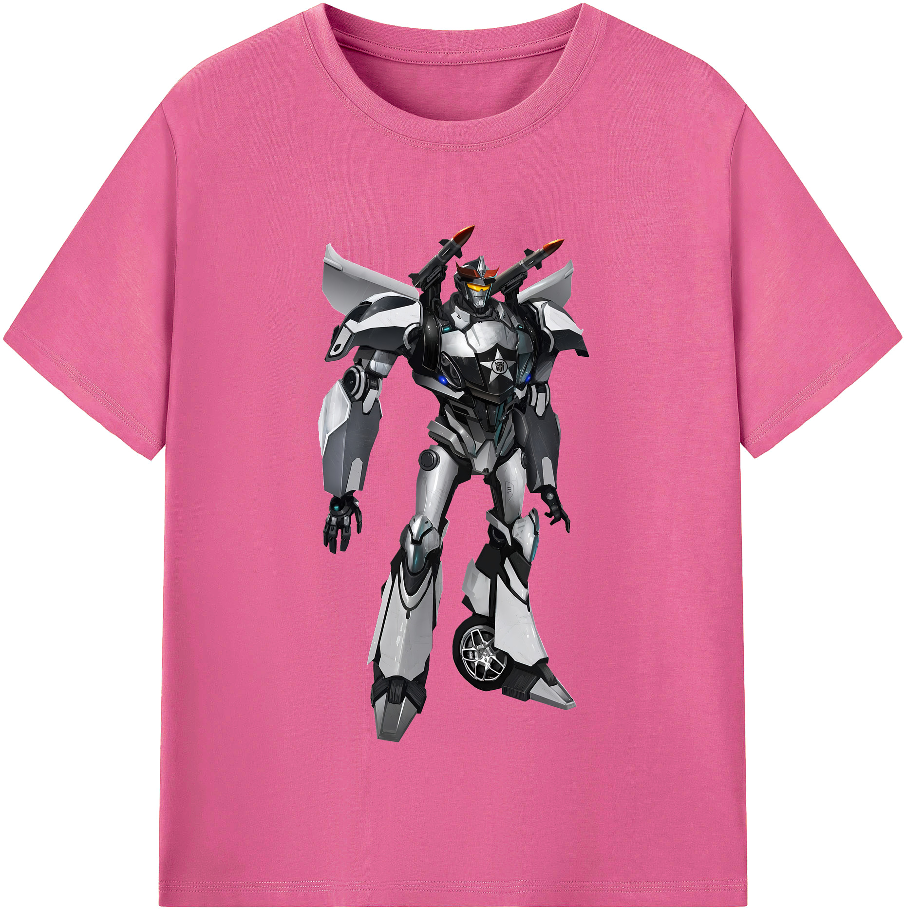 （画像用） Transformers トランスフォーマー レディースカジュアルプリントTシャツ（綿100％）